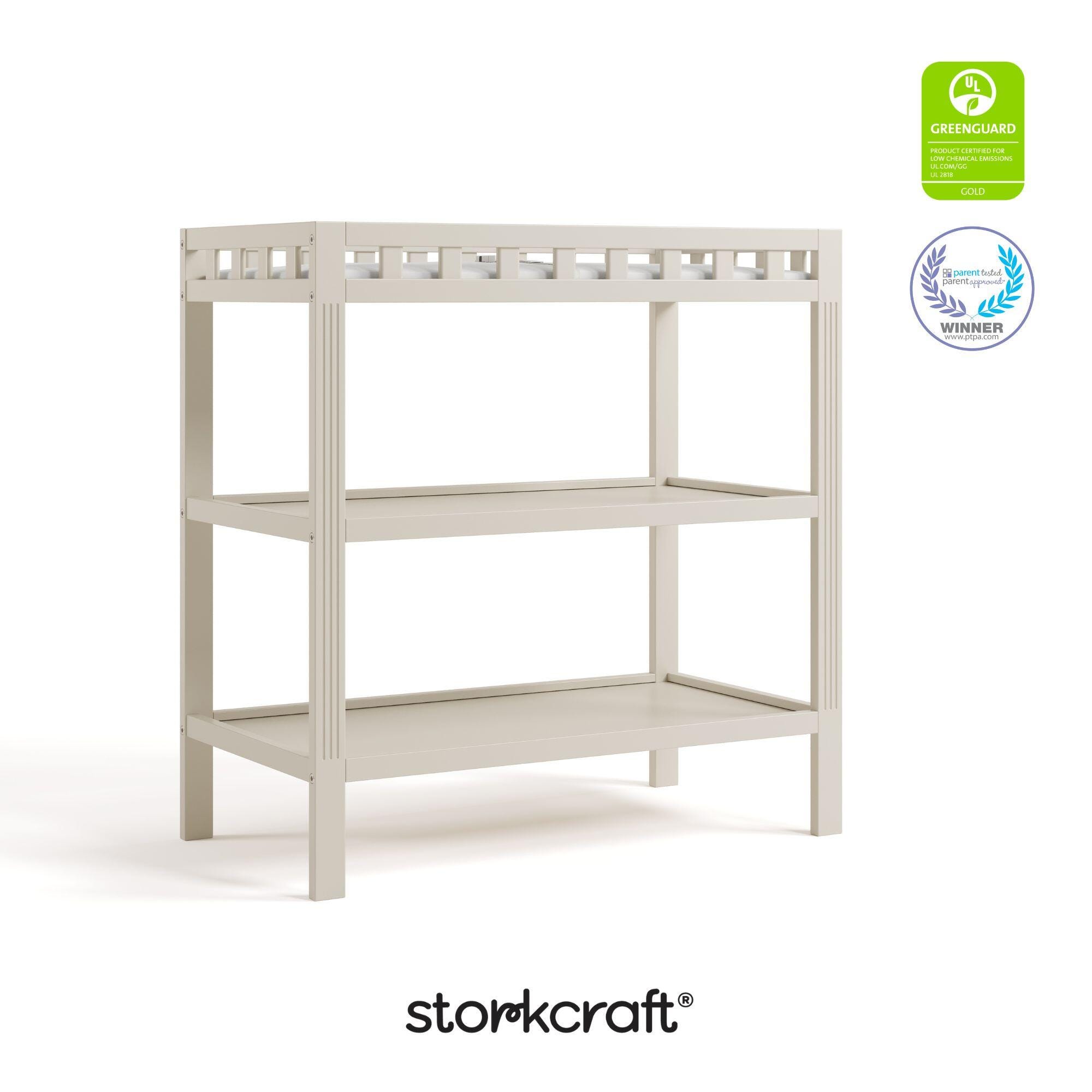 Storkcraft Morningside Changing Table, Frosted Oat, large