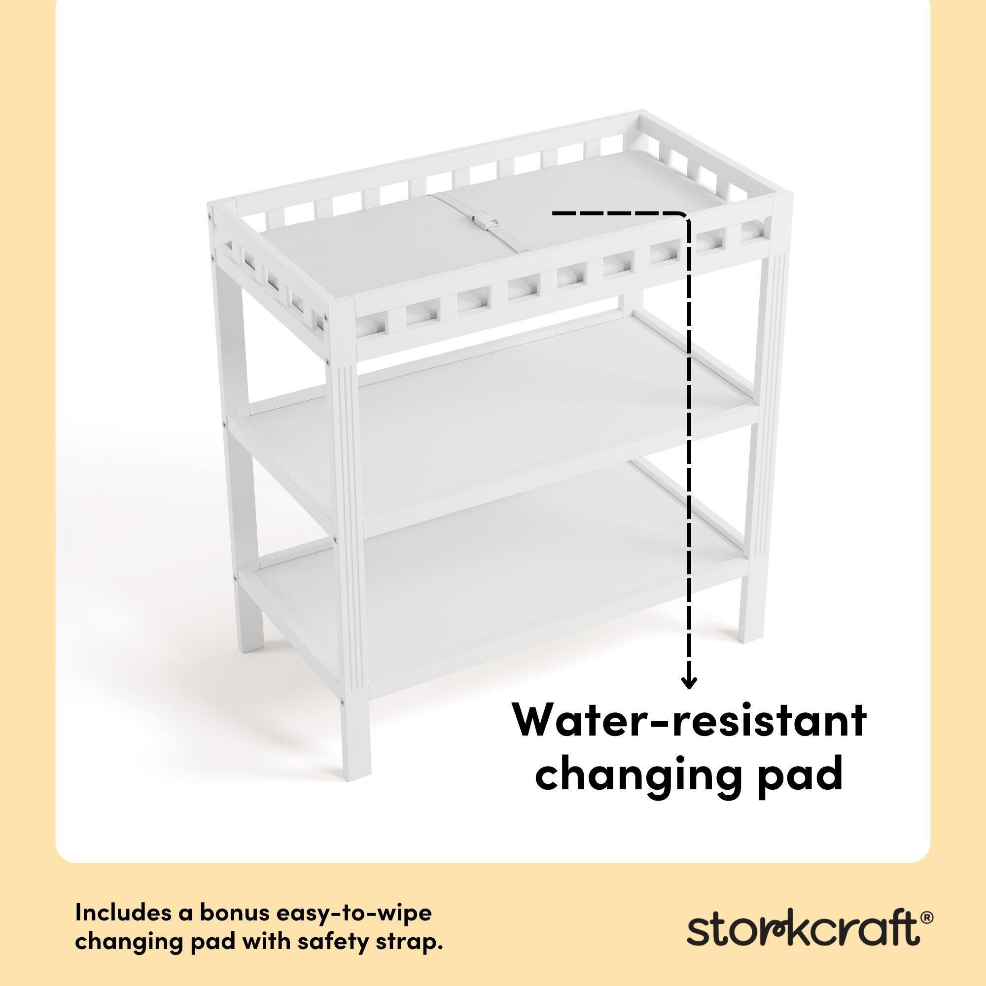 Storkcraft Morningside Changing Table, White, large