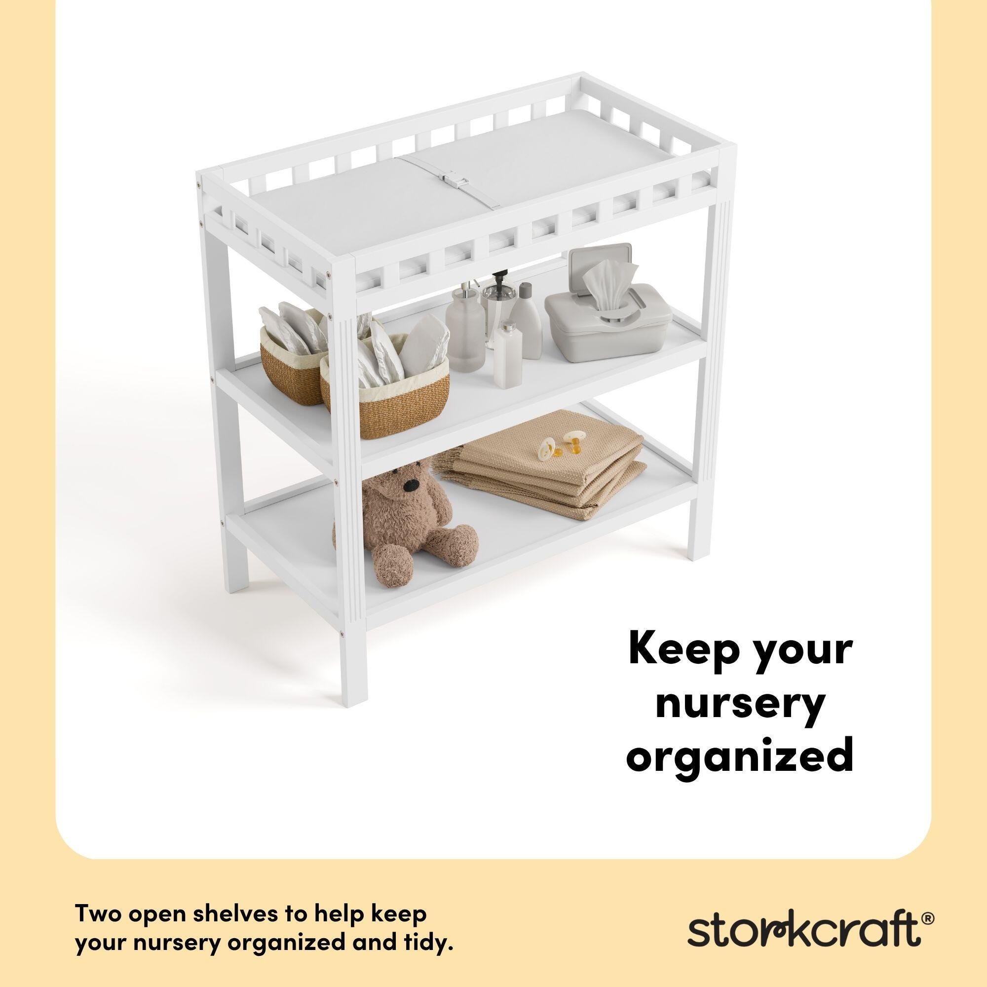 Storkcraft Morningside Changing Table, White, large