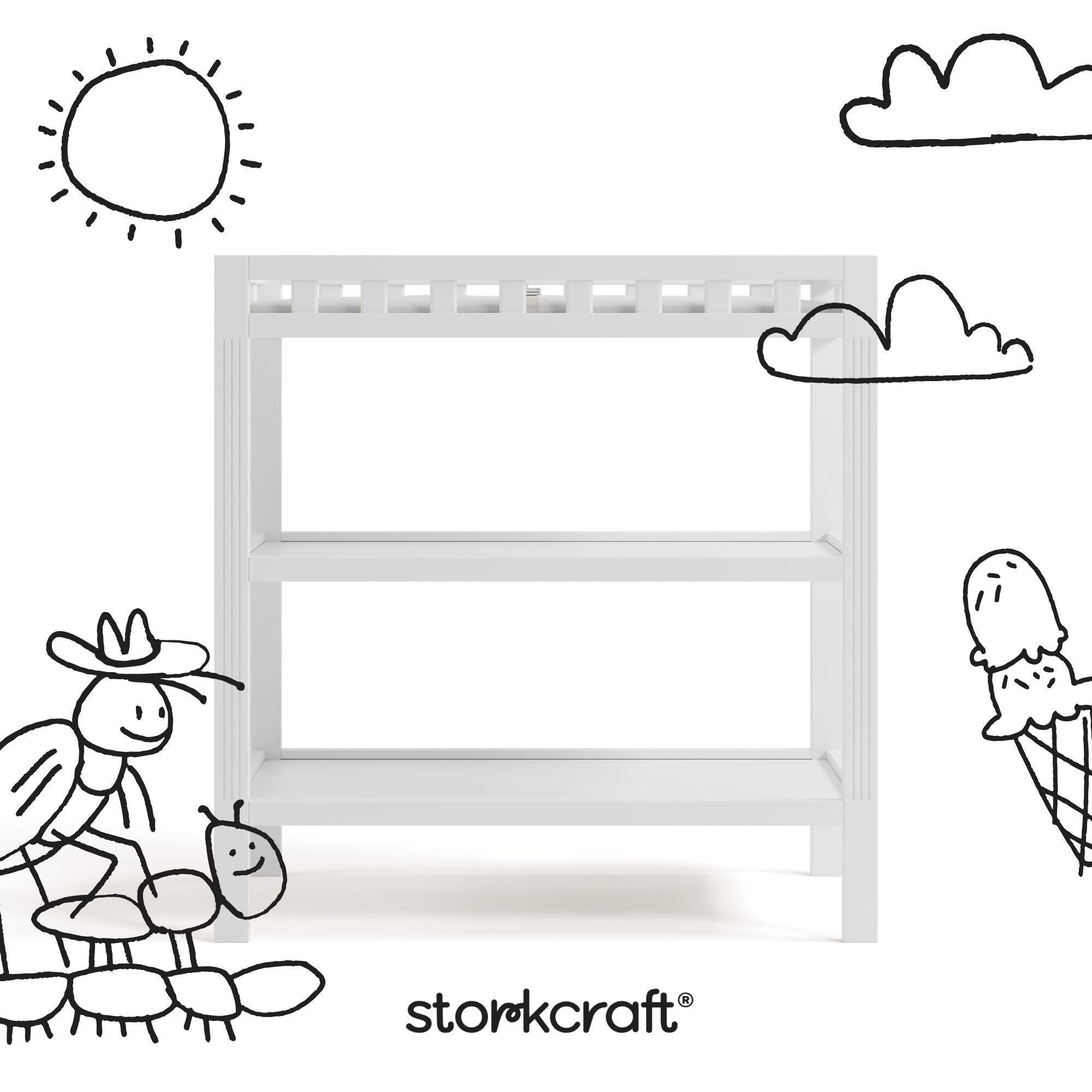 Storkcraft Morningside Changing Table, White, large