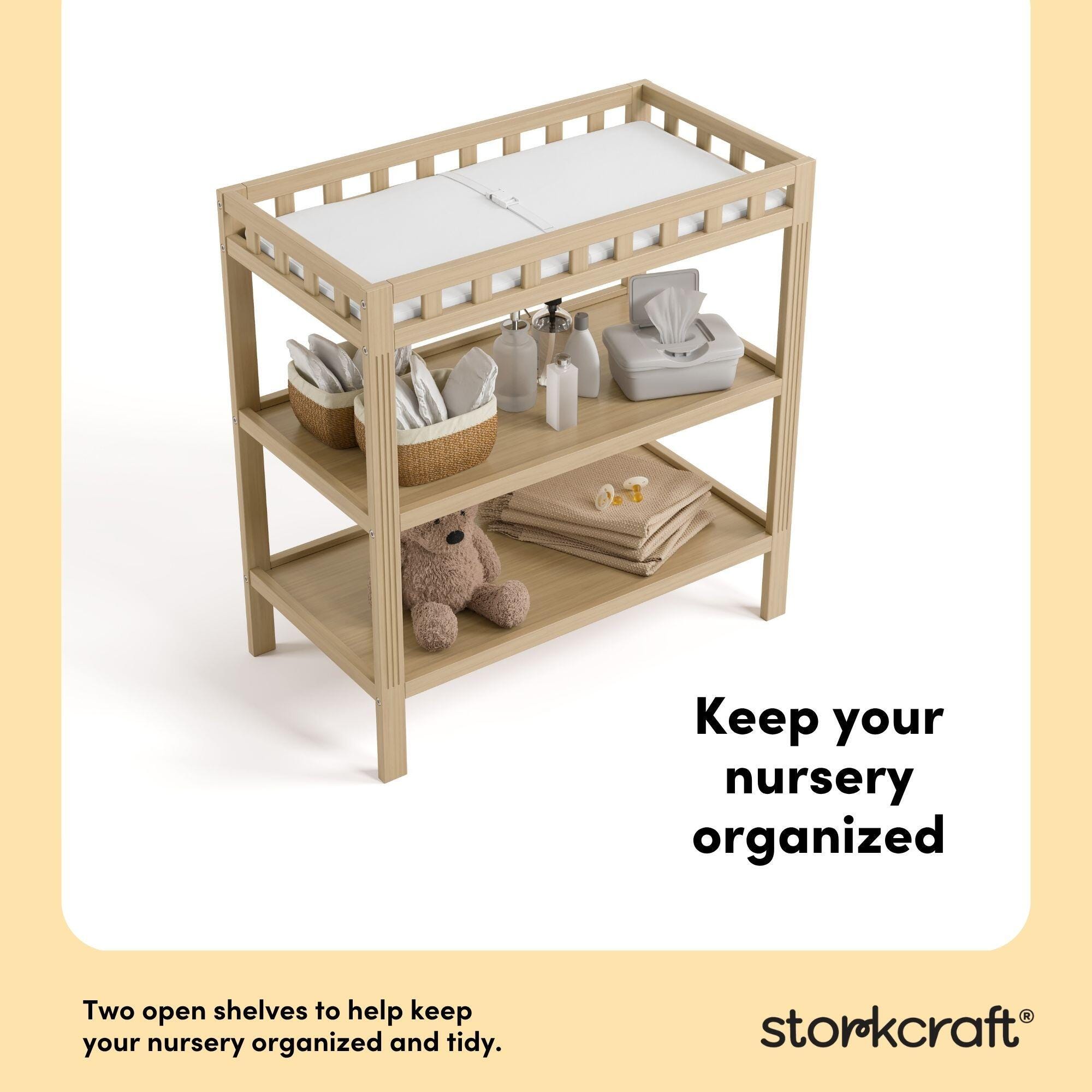 Storkcraft Morningside Changing Table, Driftwood, large