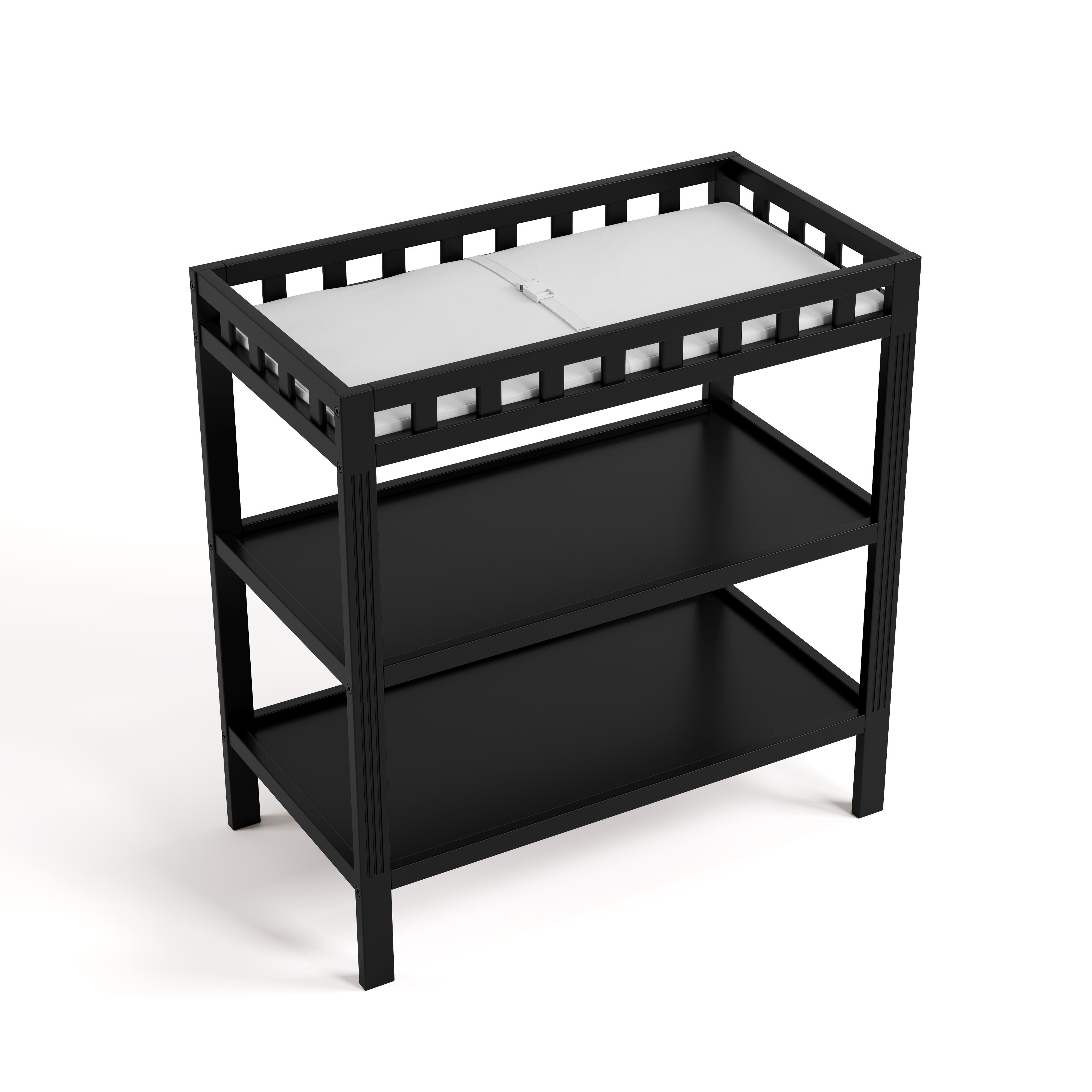 Storkcraft Morningside Changing Table, Black, large