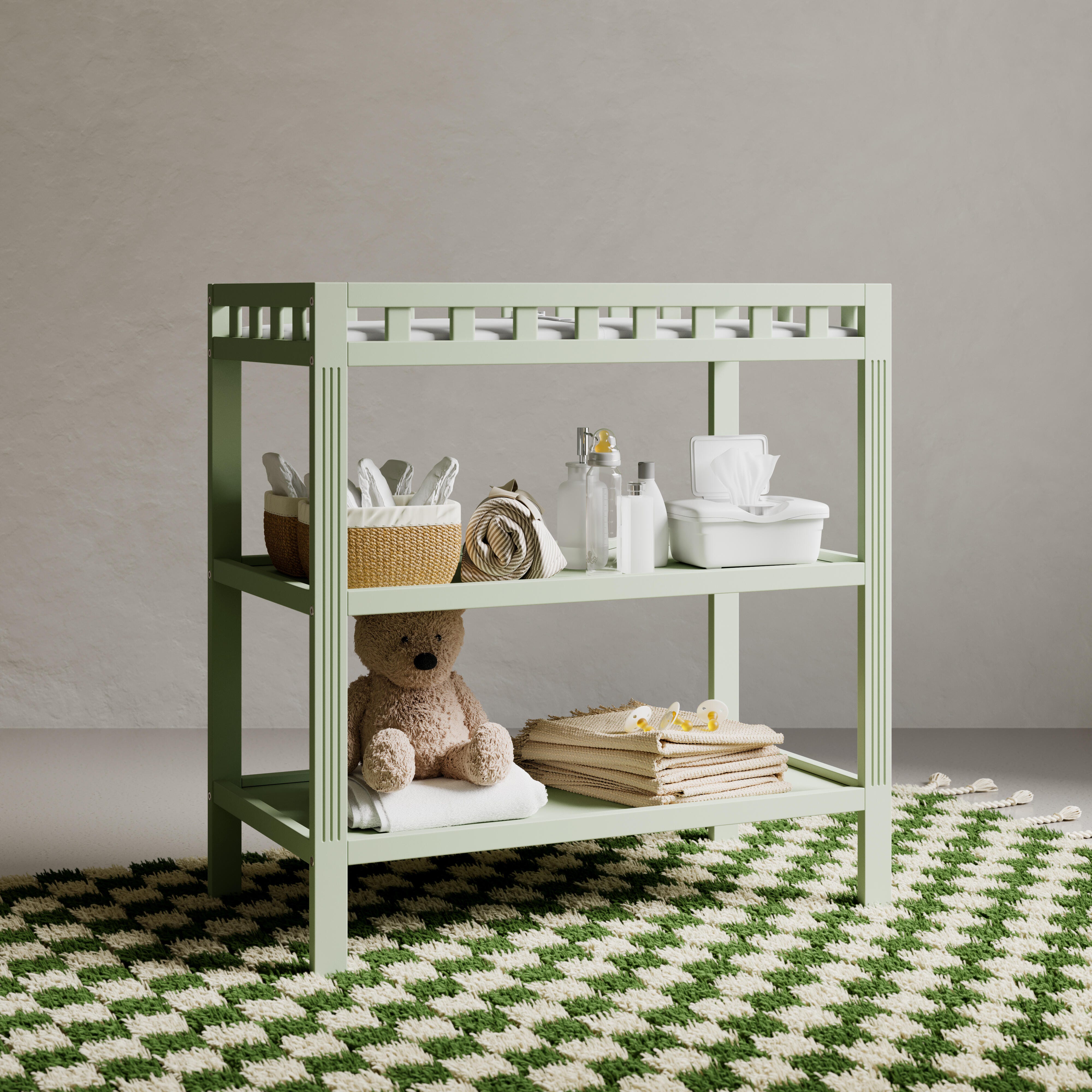Storkcraft Morningside Changing Table, Sage, large