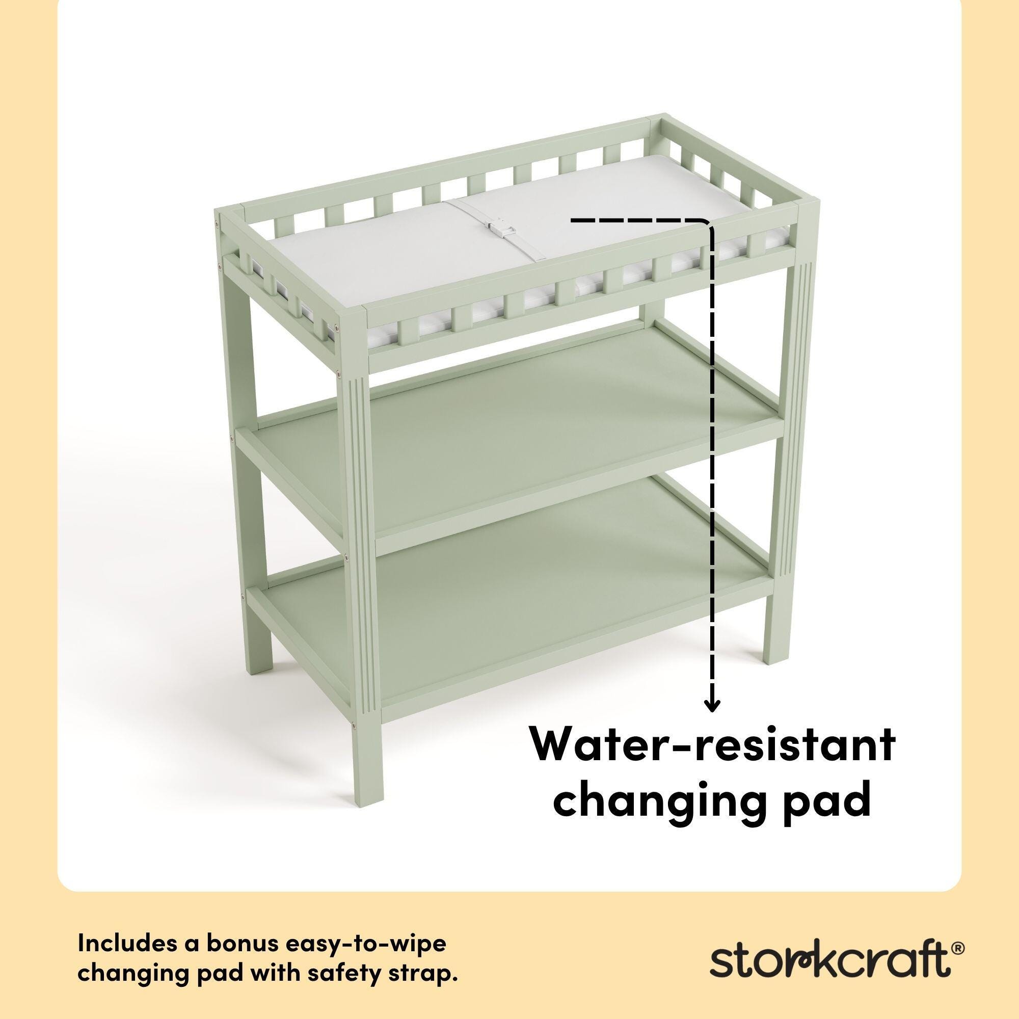 Storkcraft Morningside Changing Table, Sage, large