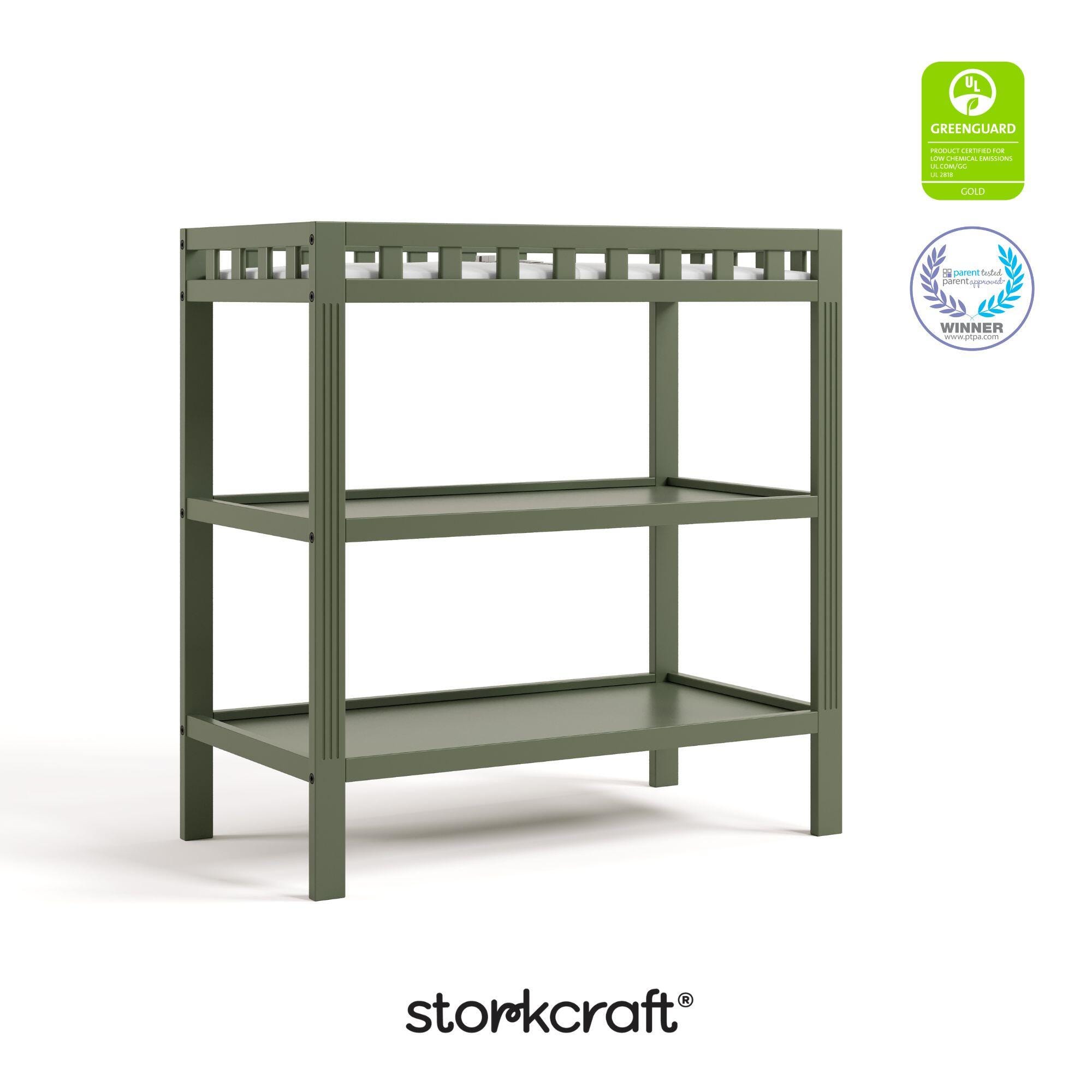Storkcraft Morningside Changing Table, Olive, large