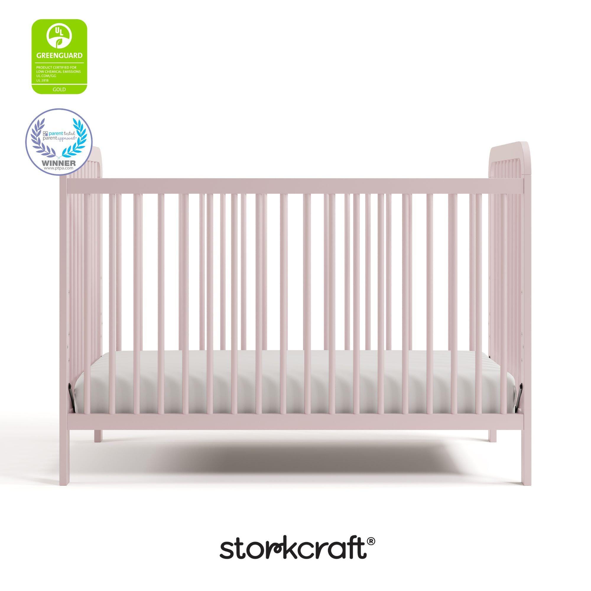 Storkcraft Pasadena 3-in-1 Convertible Crib, Blush, large