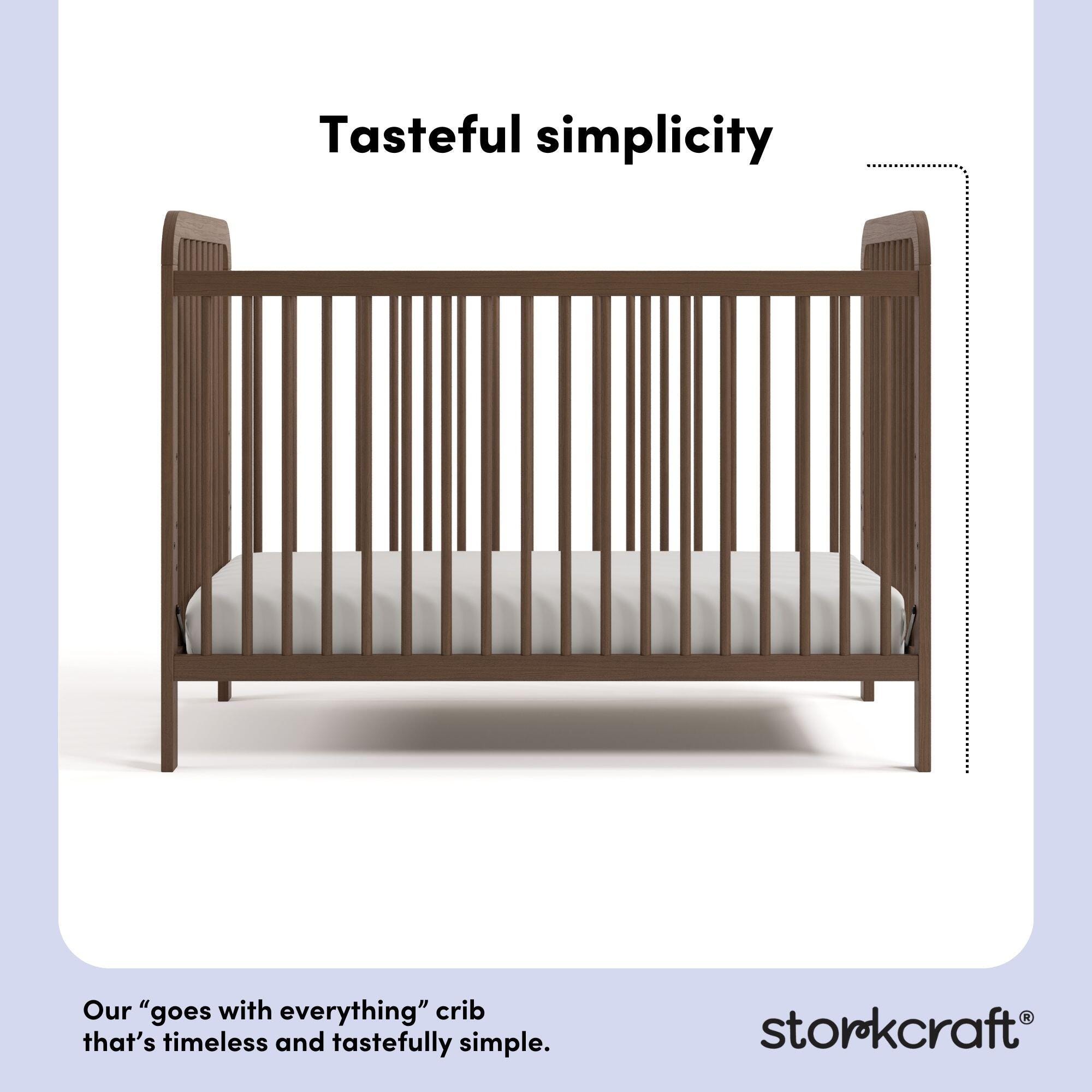 Storkcraft Pasadena 3-in-1 Convertible Crib, Hazelnut, large