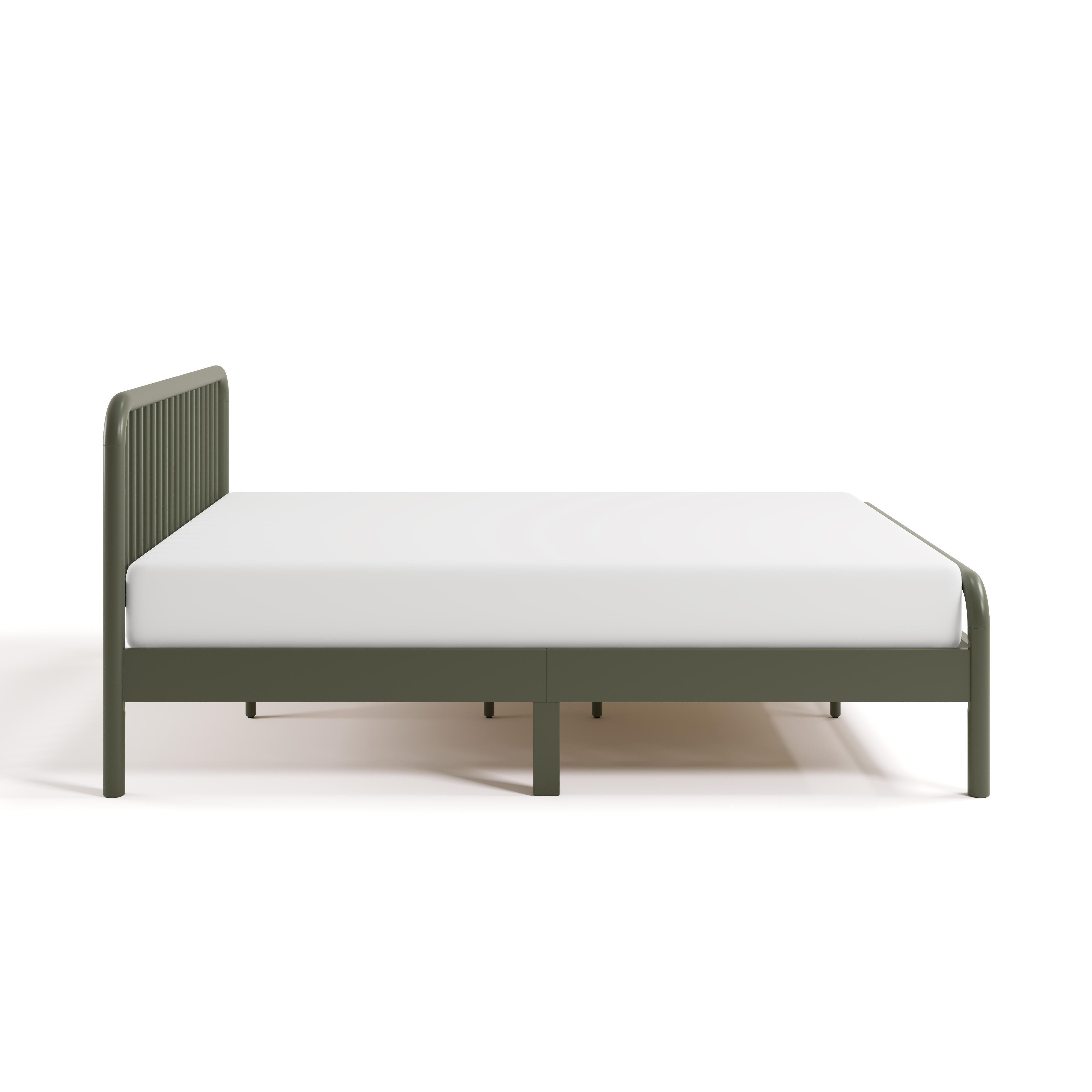 Storkcraft Porto Full Open Frame Bed, Olive, large
