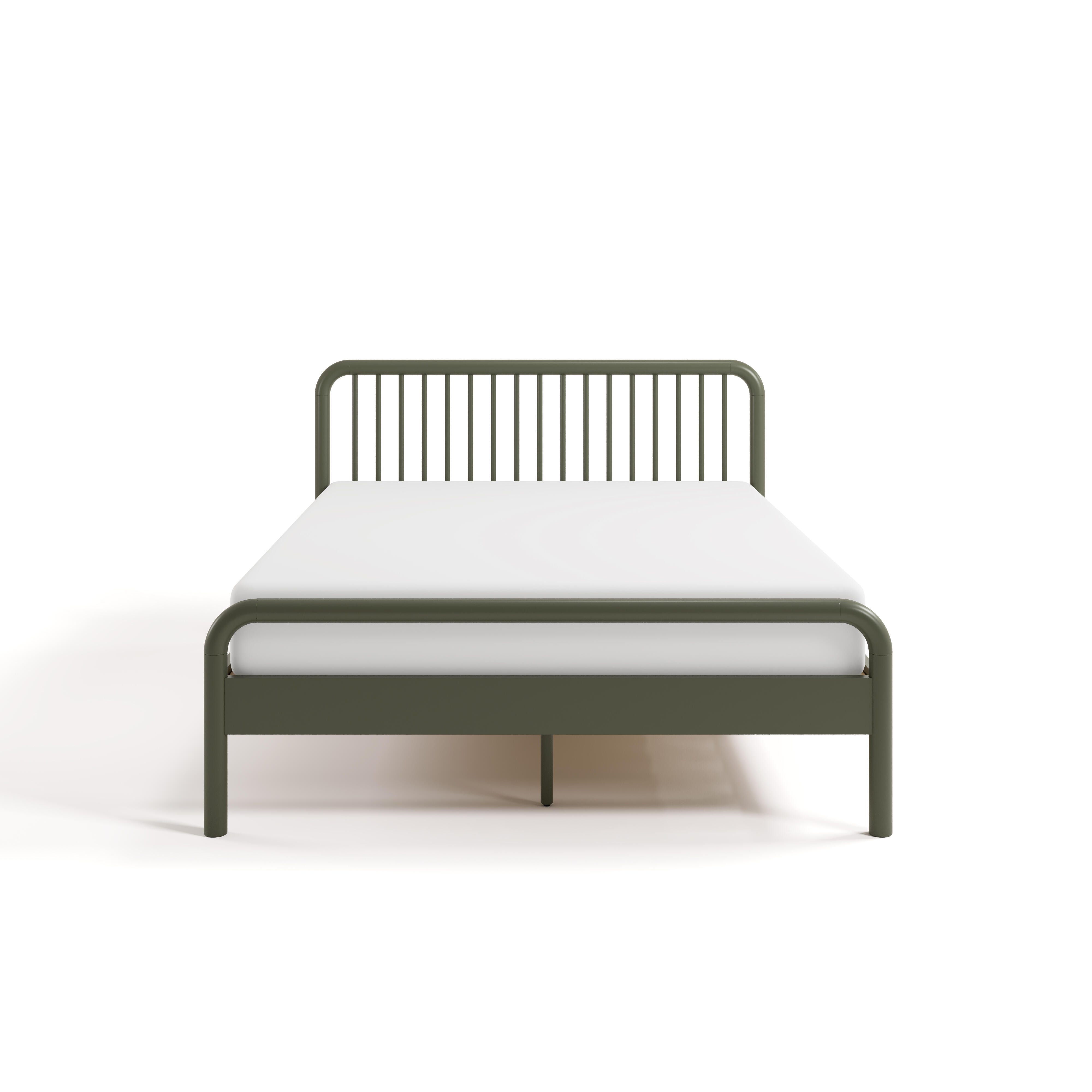 Storkcraft Porto Full Open Frame Bed, Olive, large