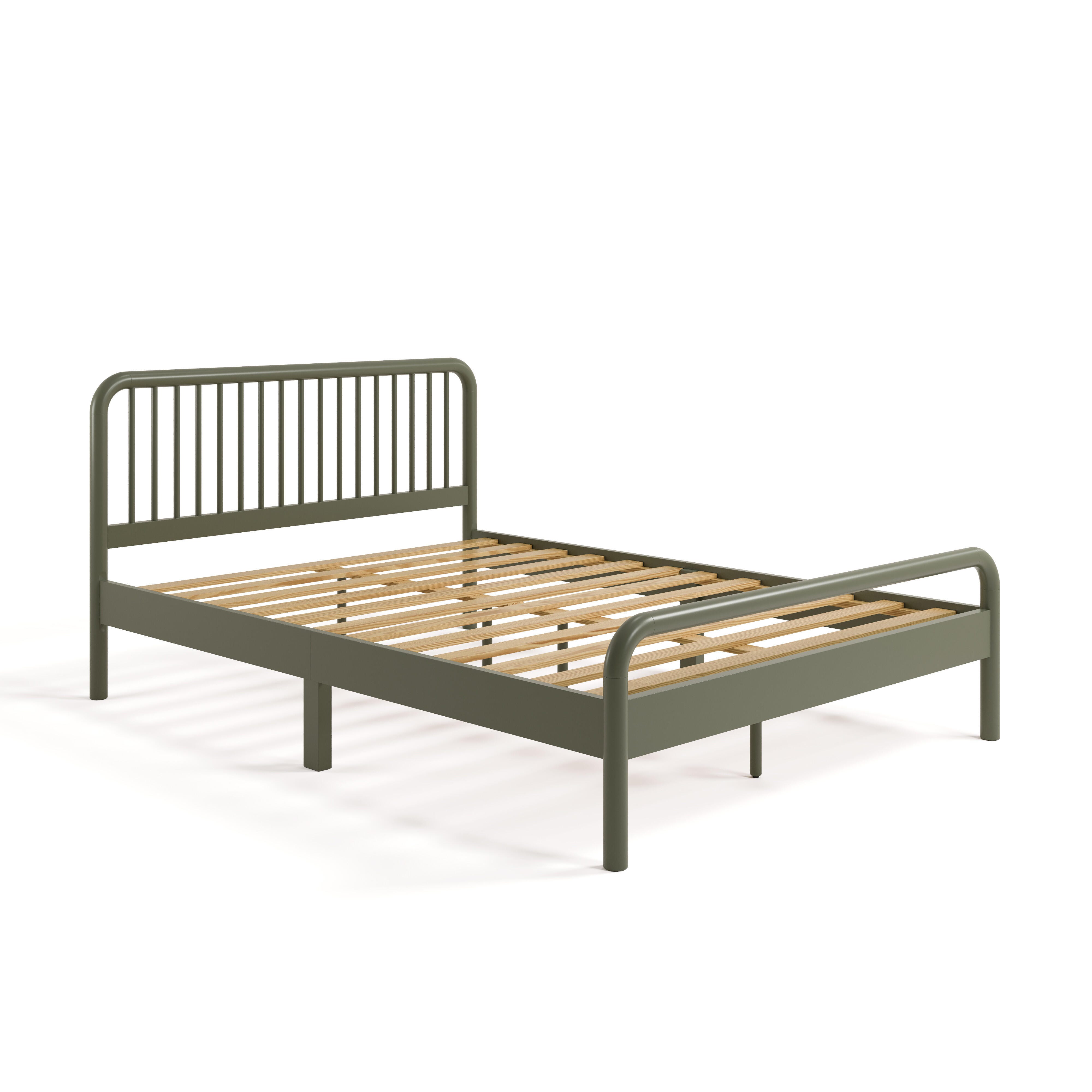 Storkcraft Porto Full Open Frame Bed, Olive, large