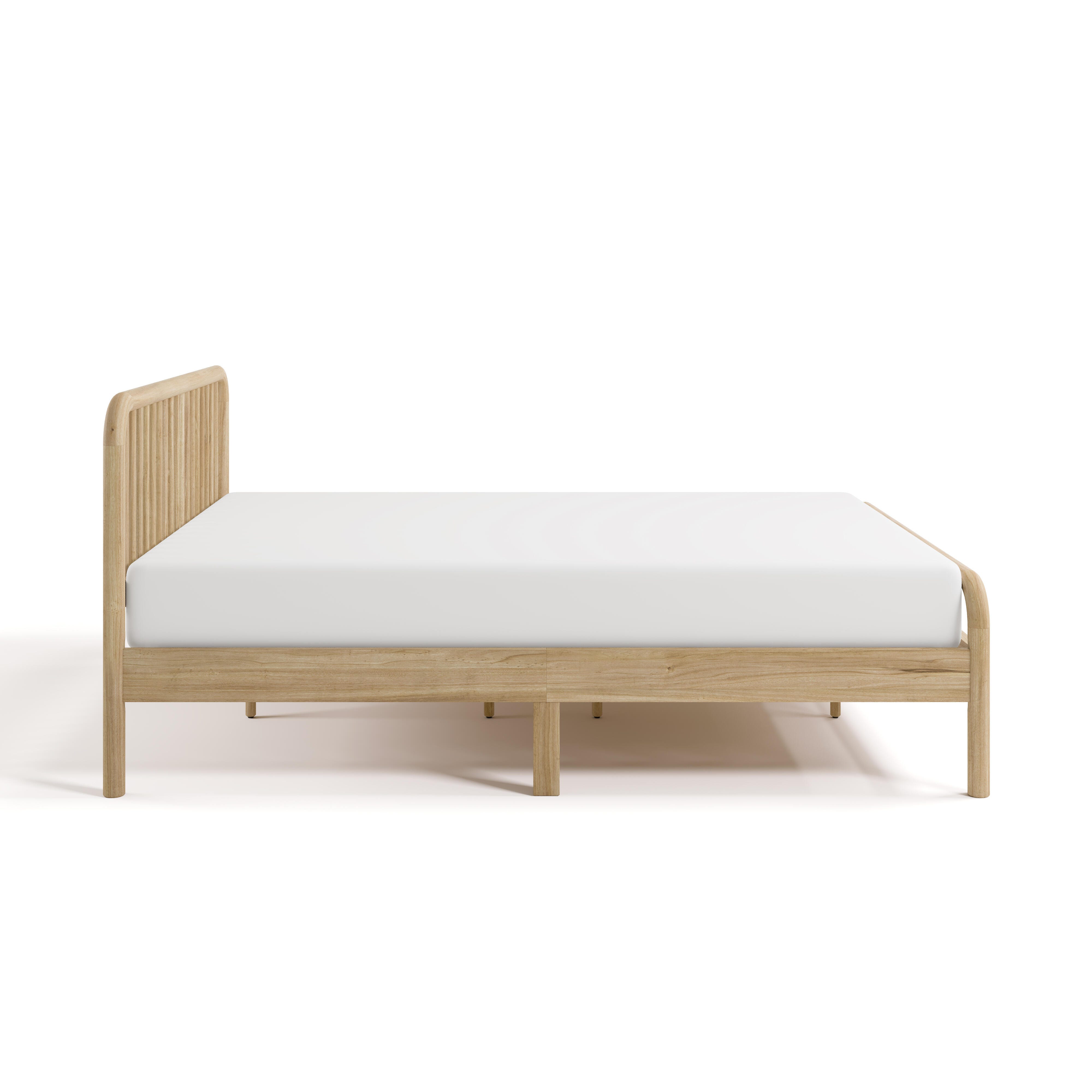 Storkcraft Porto Full Open Frame Bed, Natural, large