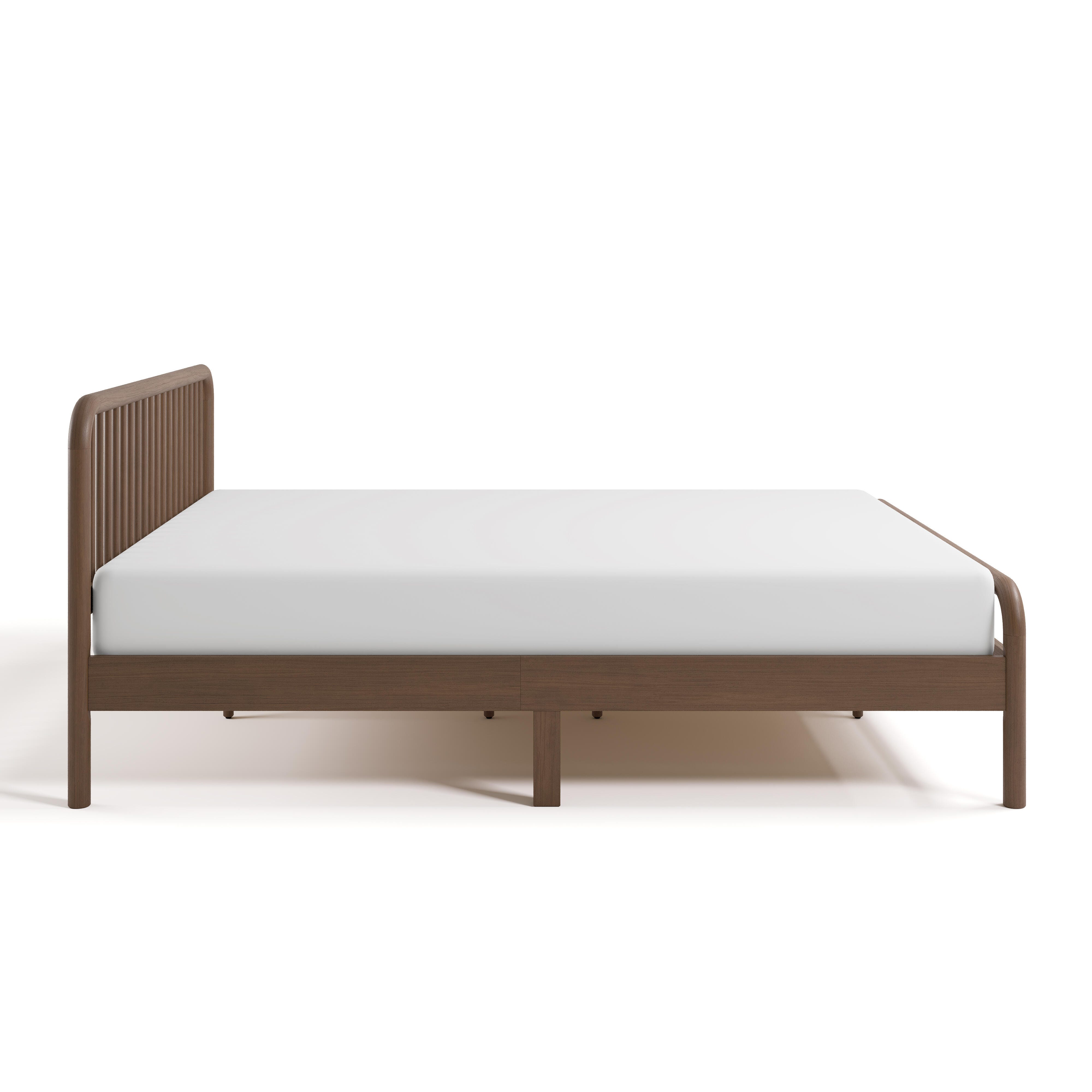 Storkcraft Porto Queen Open Frame Bed, Hazelnut, large