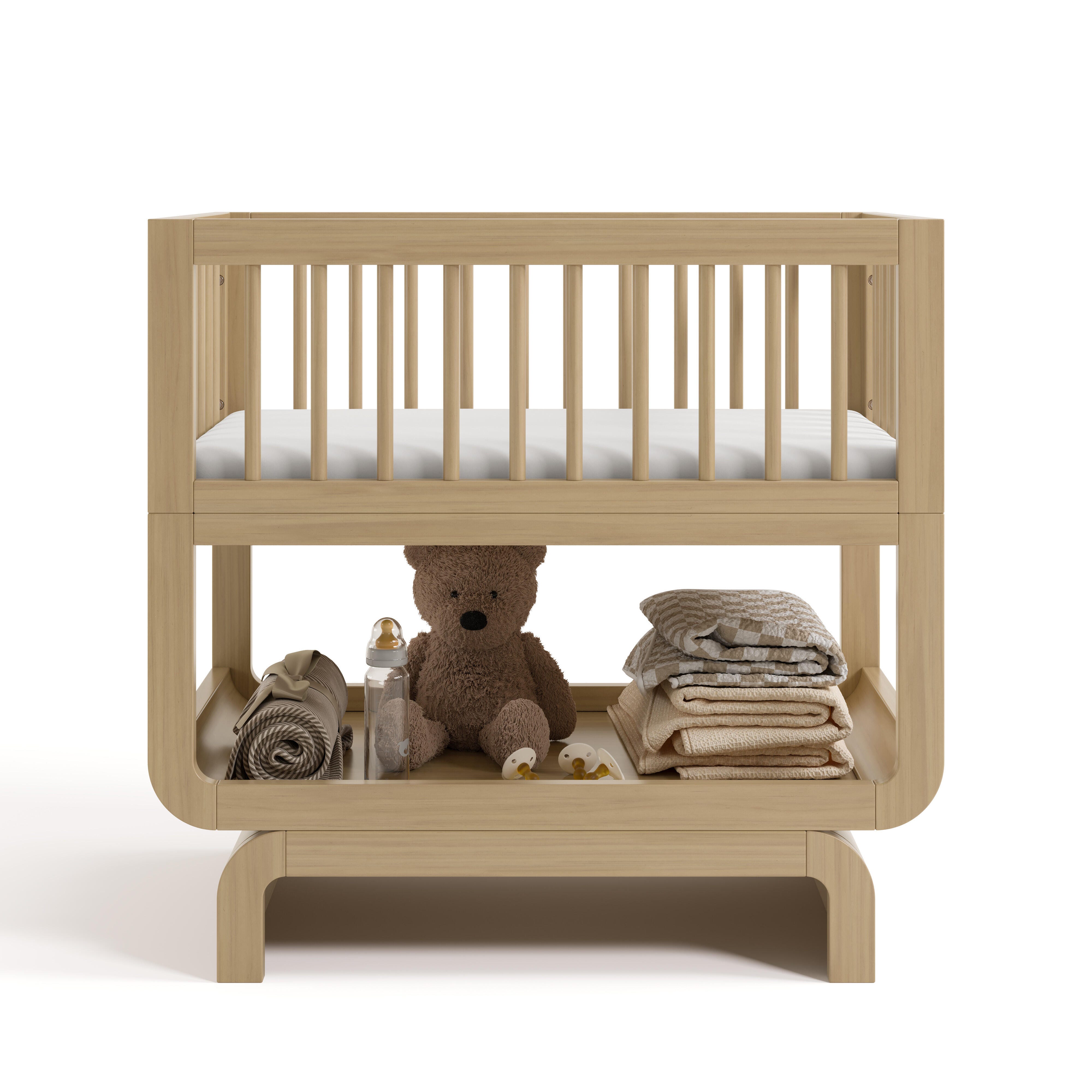 Storkcraft Santorini 3-in-1 Convertible Bassinet, Driftwood, large