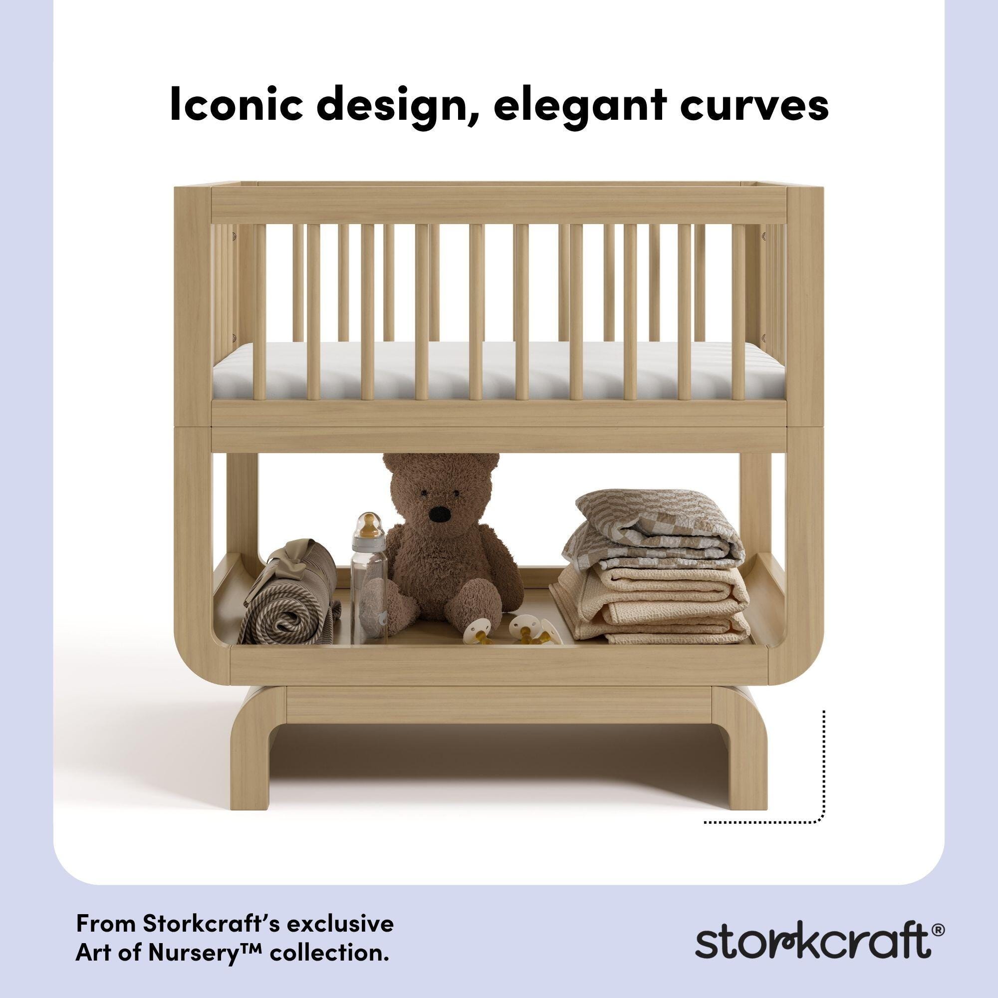 Storkcraft Santorini 3-in-1 Convertible Bassinet, Driftwood, large