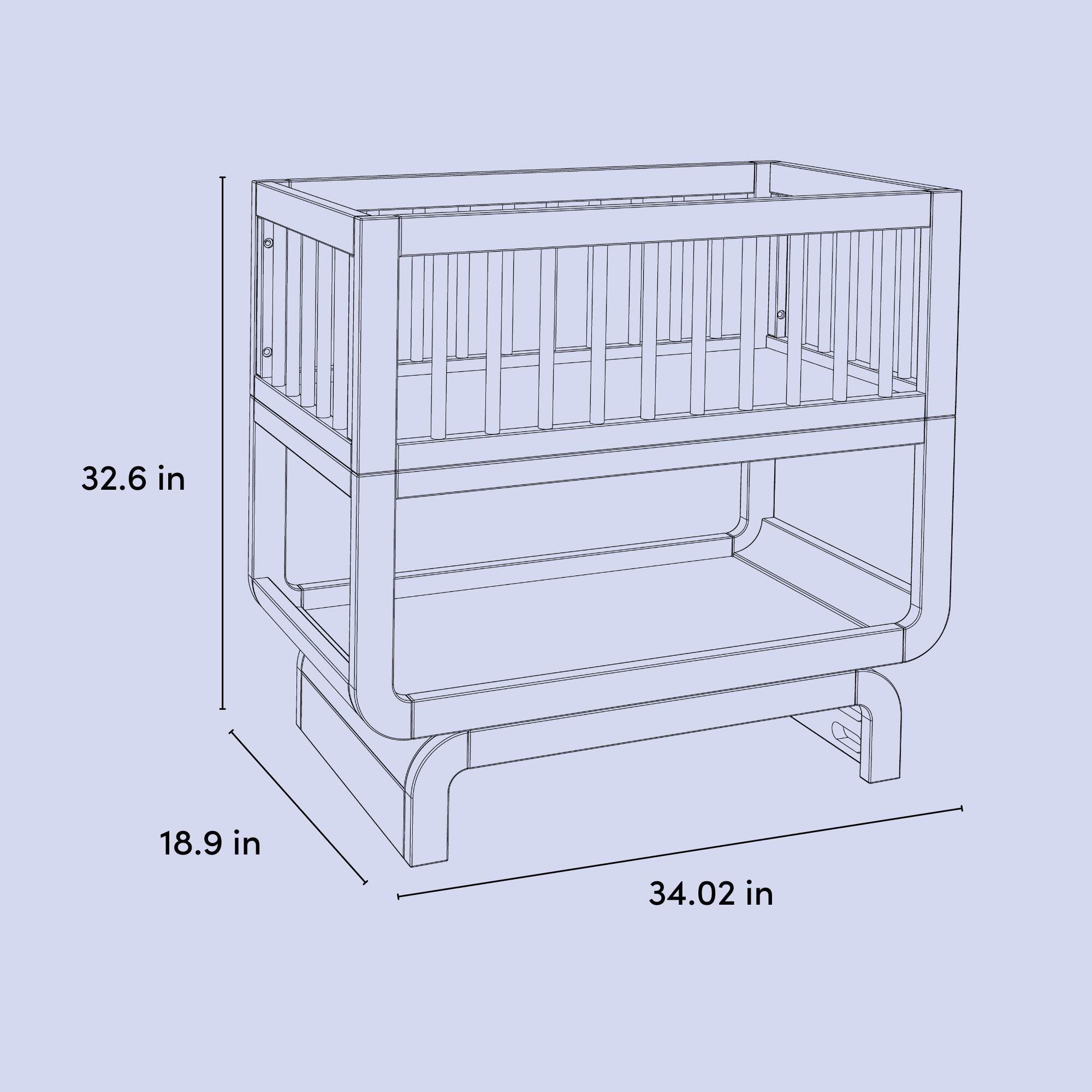 Storkcraft Santorini 3-in-1 Convertible Bassinet, Hazelnut, large