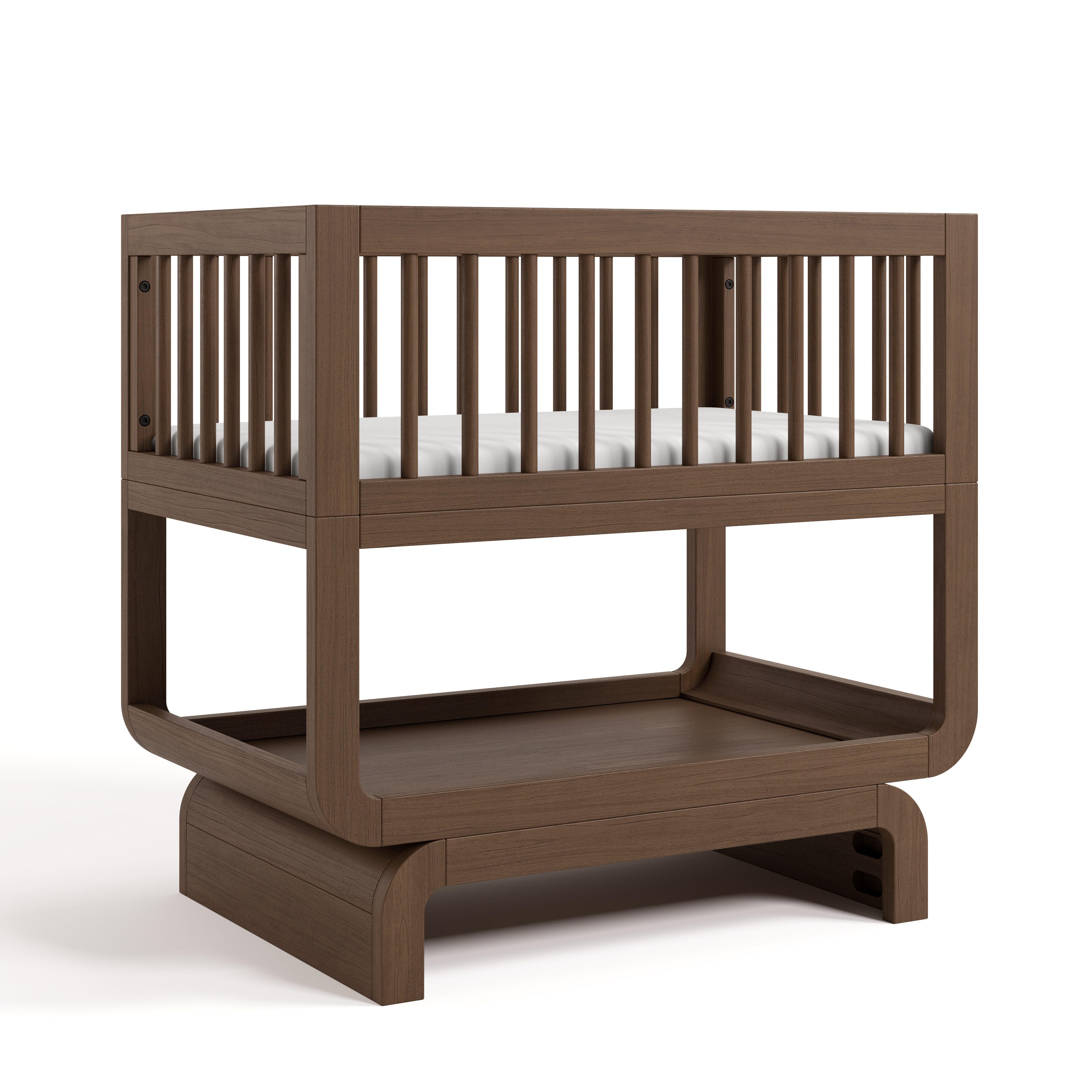 Storkcraft Santorini 3-in-1 Convertible Bassinet, Hazelnut, large