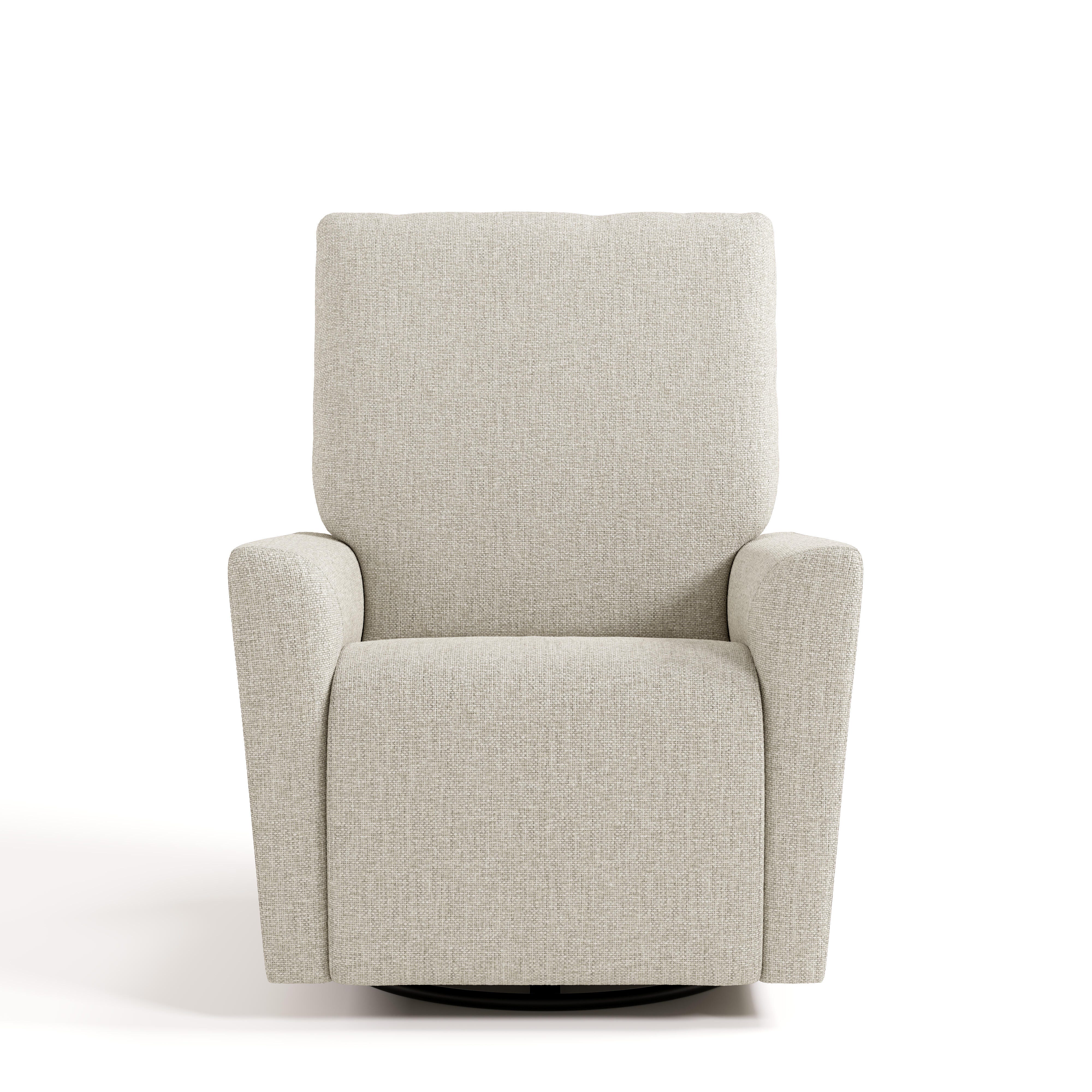 Storkcraft Santorini Deluxe Power Swivel Glider Recliner, Dune Basketweave, large