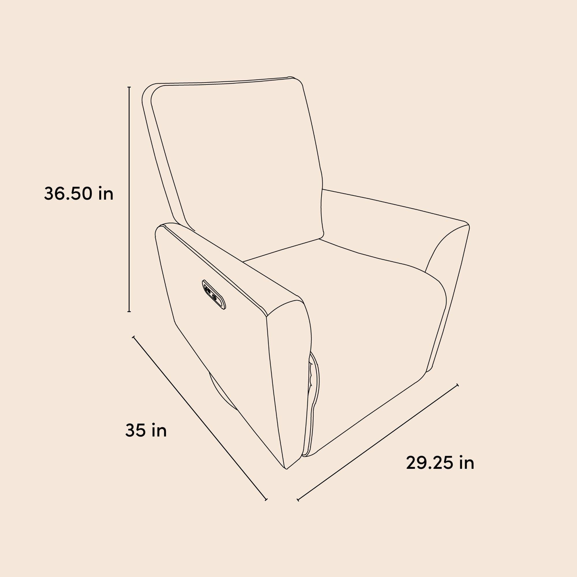 Storkcraft Santorini Deluxe Power Swivel Glider Recliner, Dune Basketweave, large