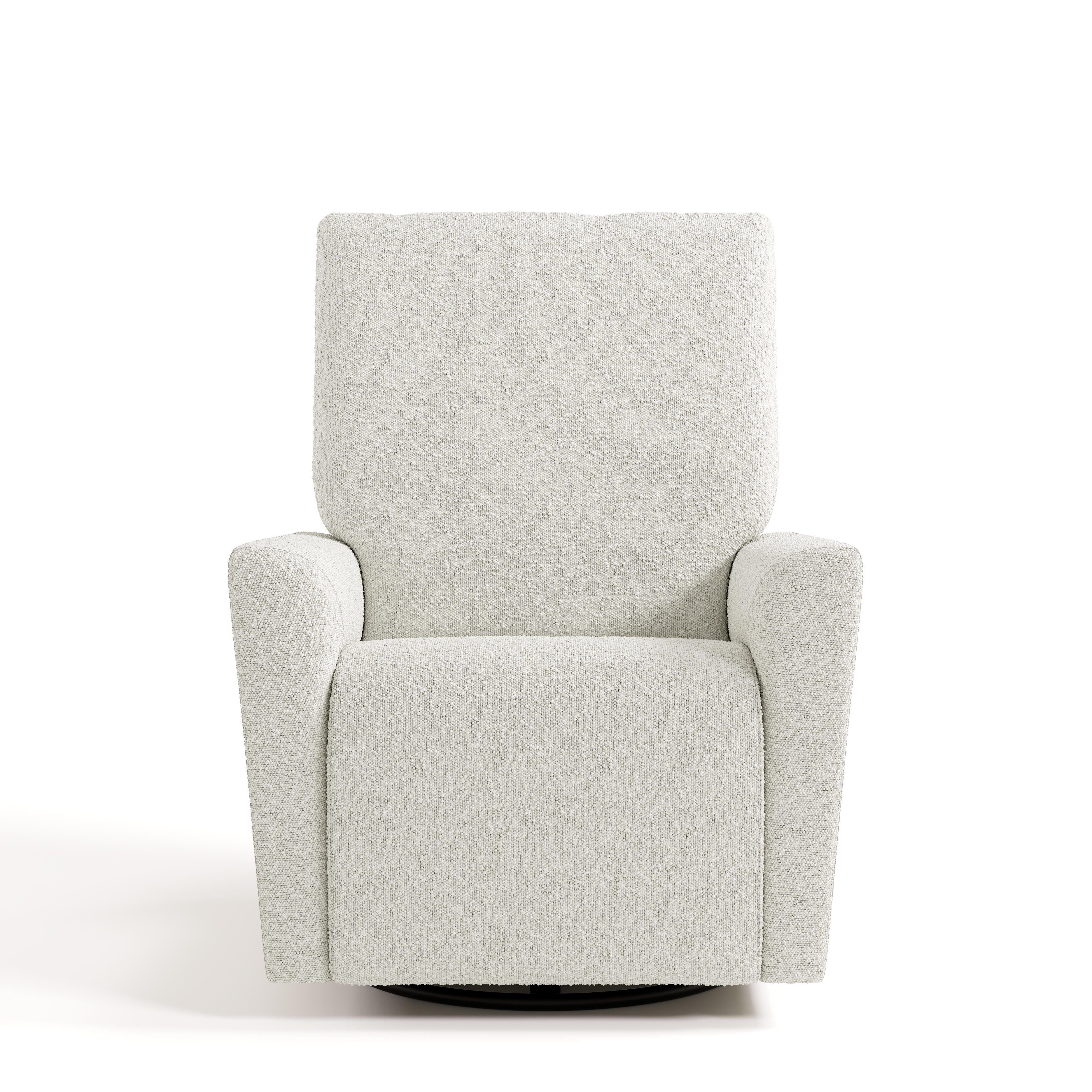 Storkcraft Santorini Deluxe Power Swivel Glider Recliner, Ivory, large