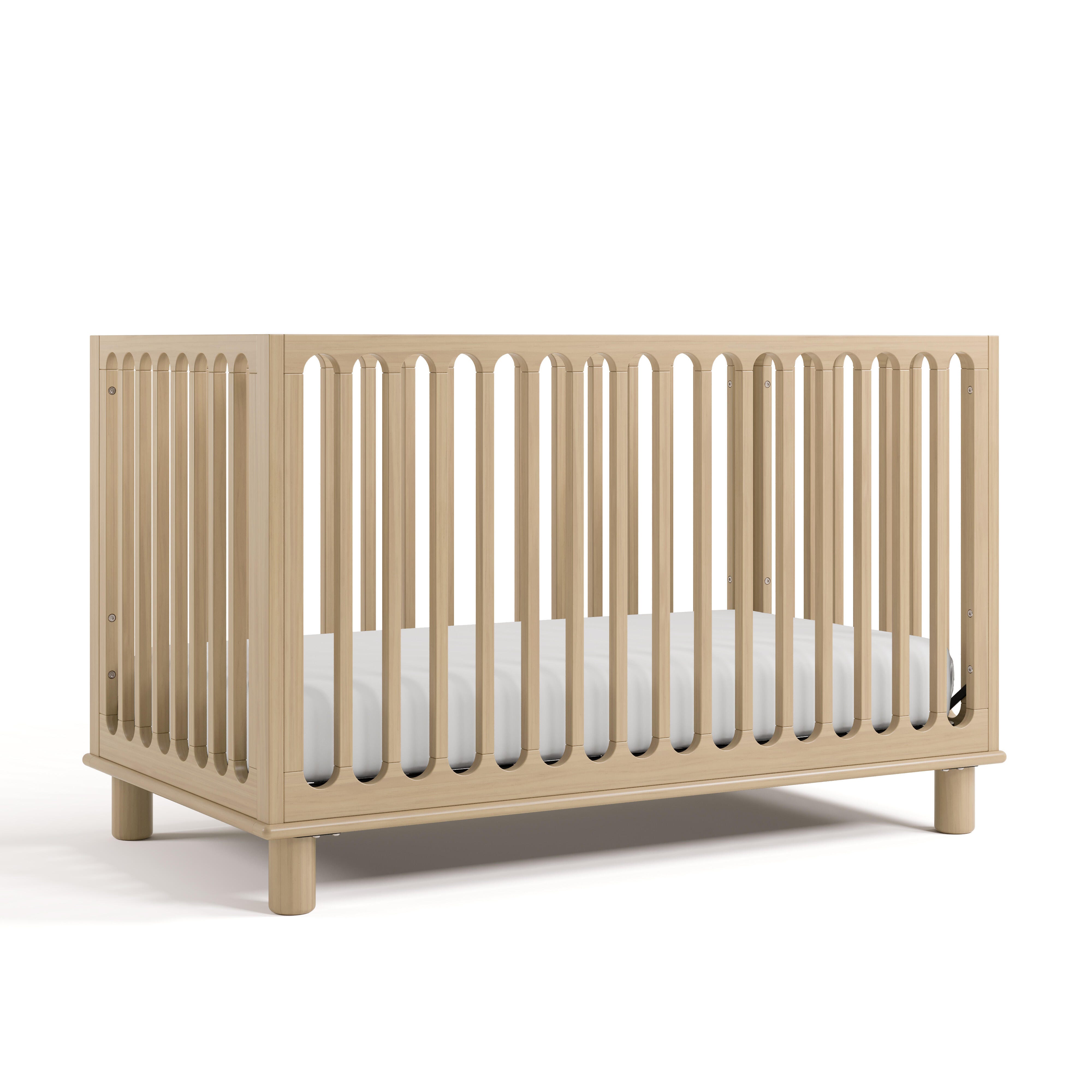 Storkcraft Sicily Deluxe 3-in-1 Convertible Crib, Driftwood, large