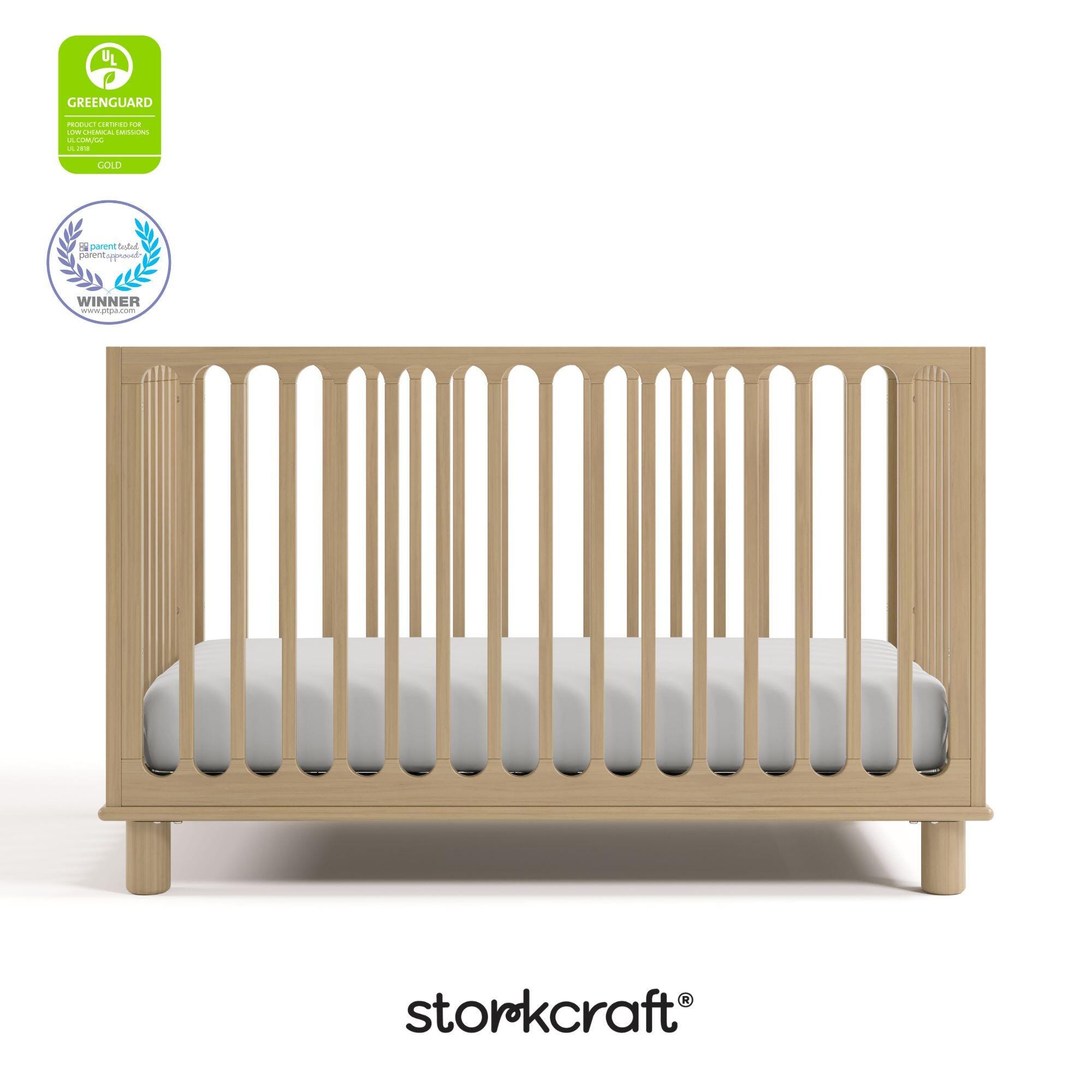Storkcraft Sicily Deluxe 3-in-1 Convertible Crib, Driftwood, large