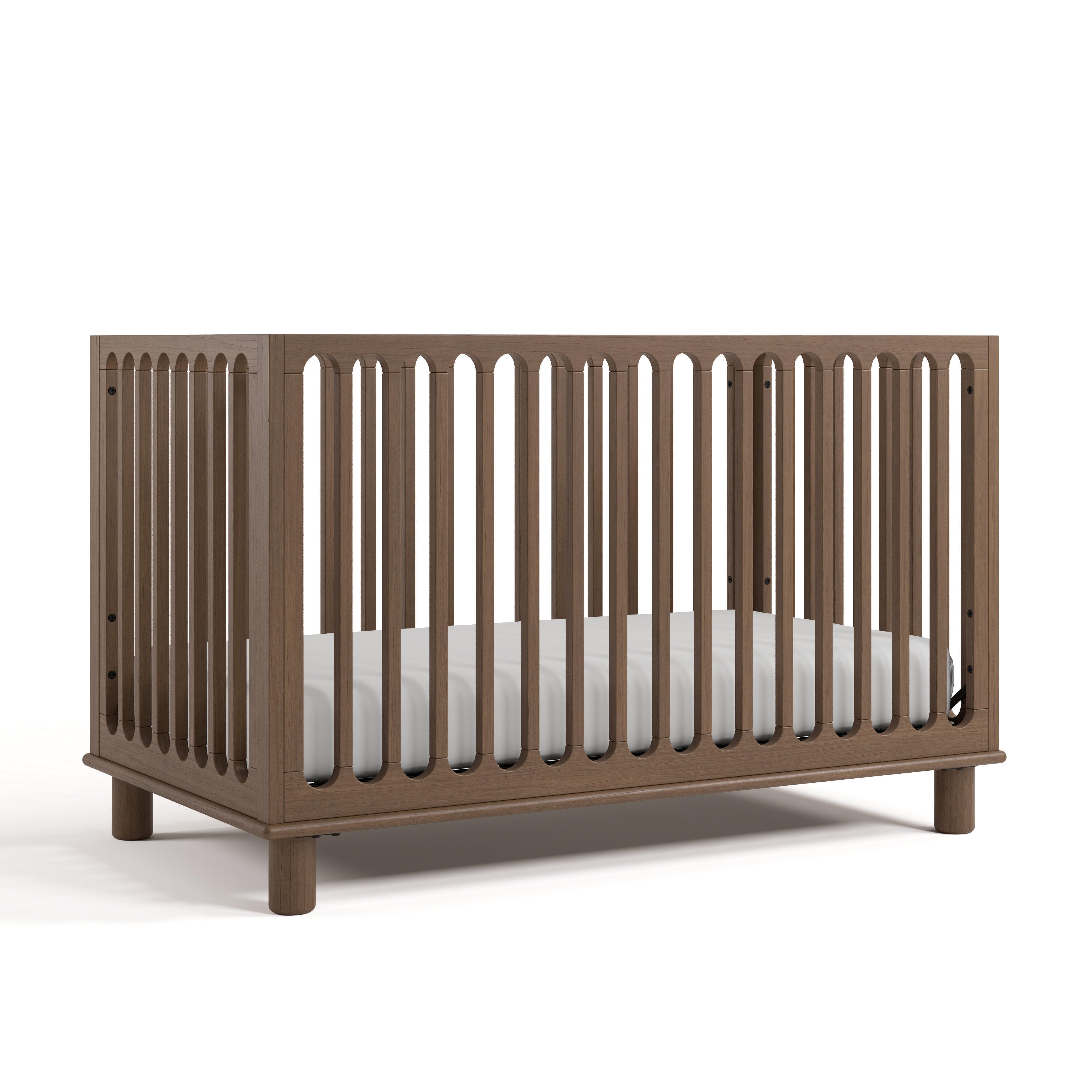 Storkcraft Sicily Deluxe 3-in-1 Convertible Crib, Hazelnut, large
