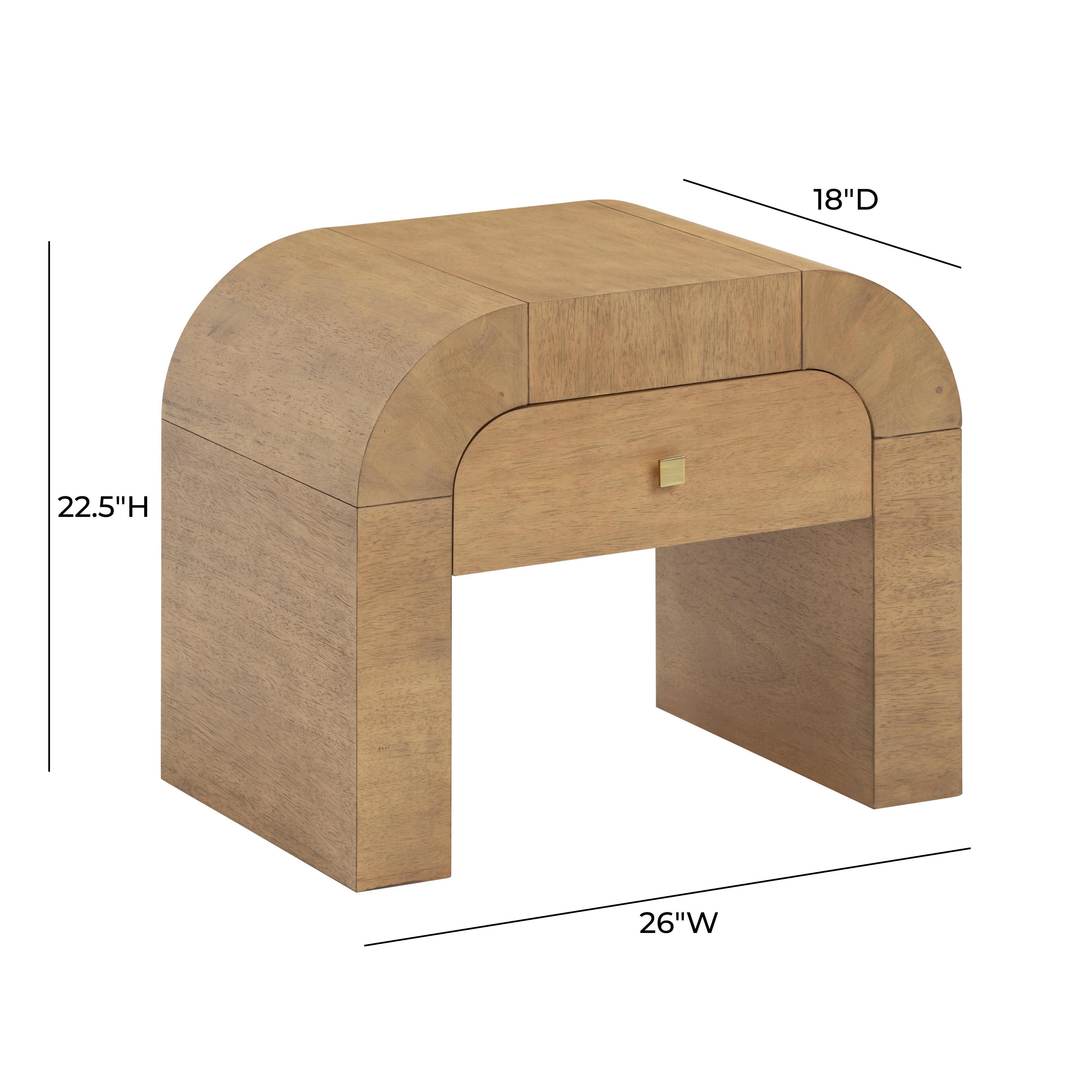TOV Furniture Hump 26" 1 Drawer Nightstand, , large