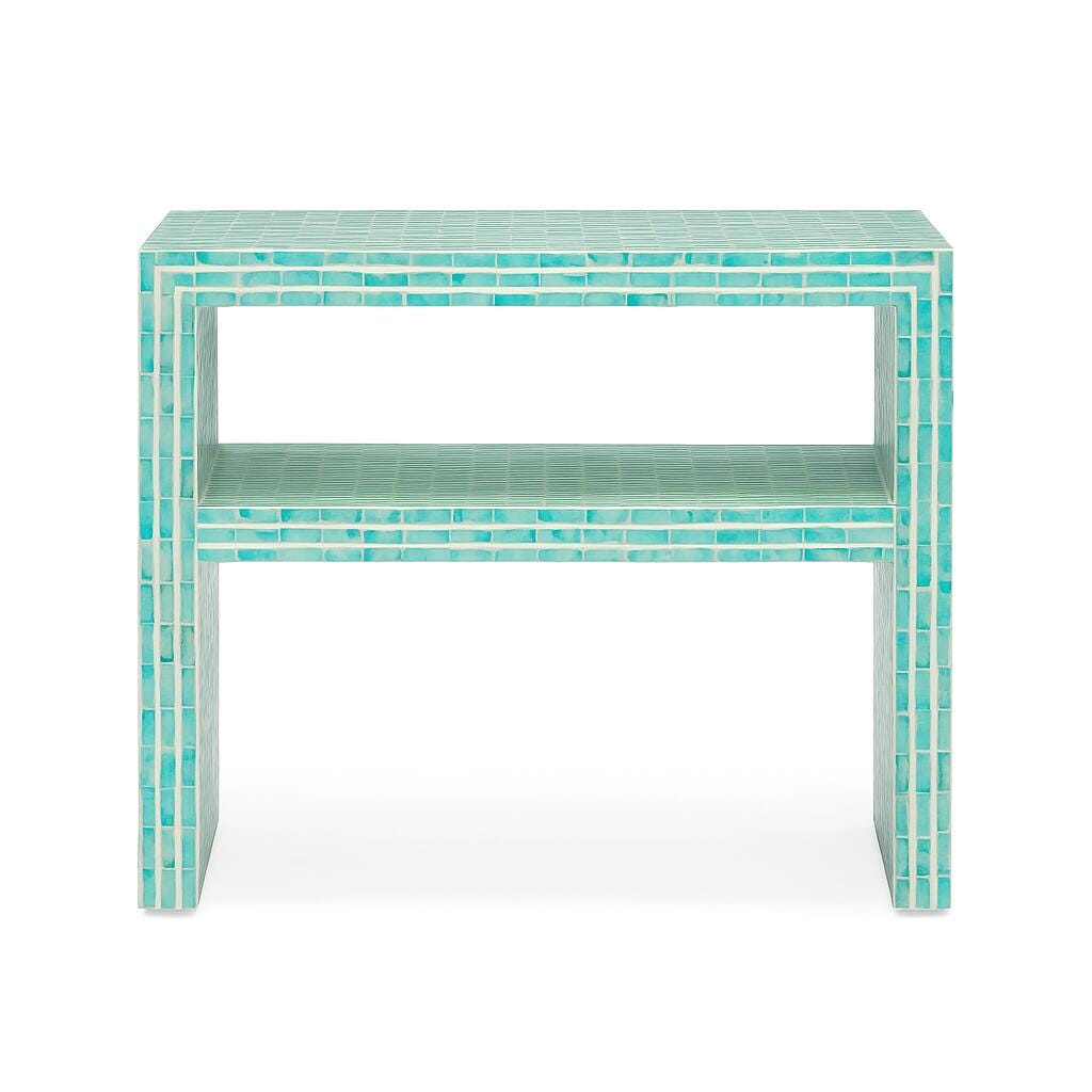 TOV Furniture Derry 22" Nightstand, Blue, large