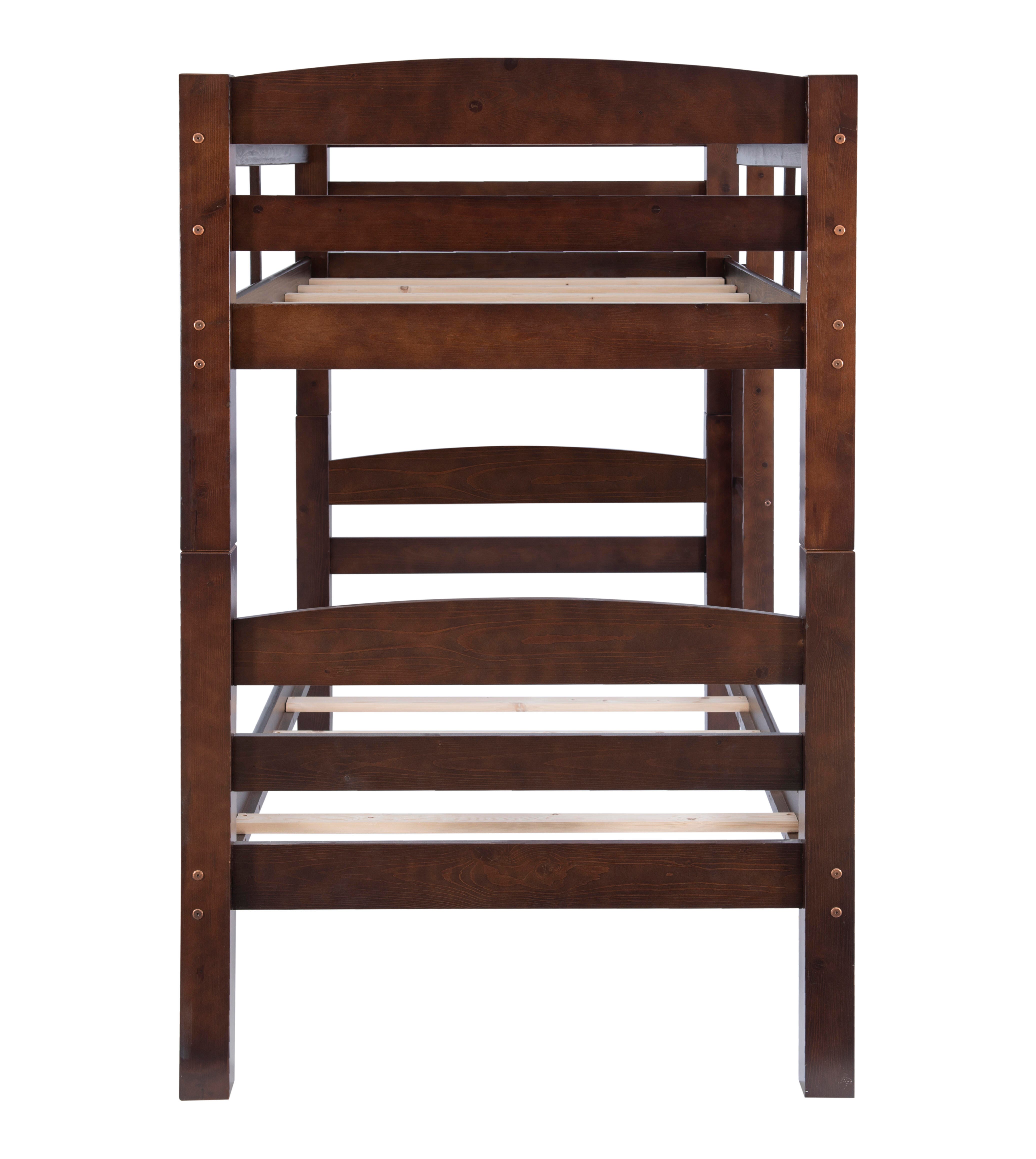 Linon Cale Twin Over Twin Bunk Bed, , large