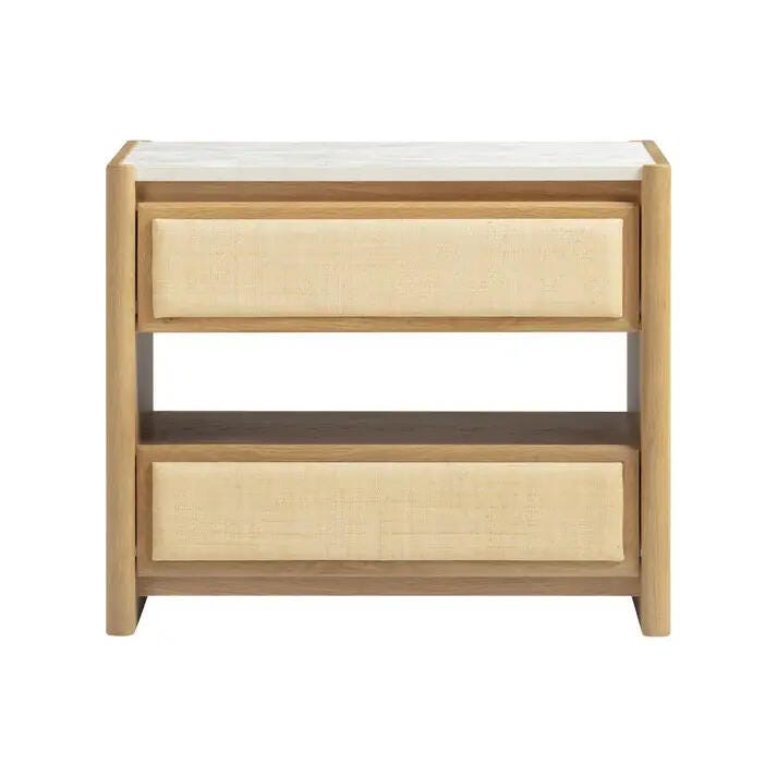 TOV Furniture Paige 26" 2 Drawer Nightstand, , large