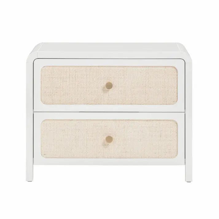 TOV Furniture Patty 28" 2 Drawer Nightstand, Blue, large