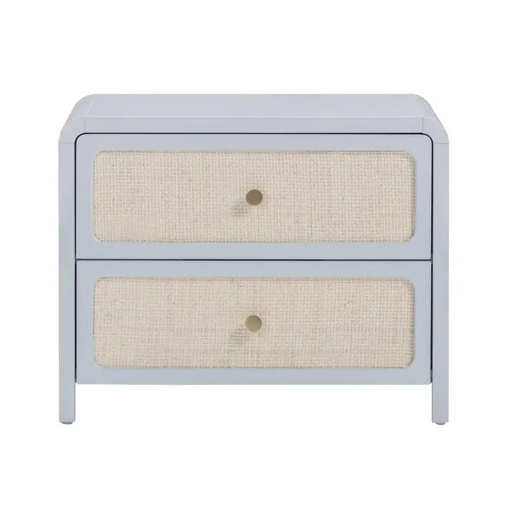 TOV Furniture Patty 28" 2 Drawer Nightstand, White, large