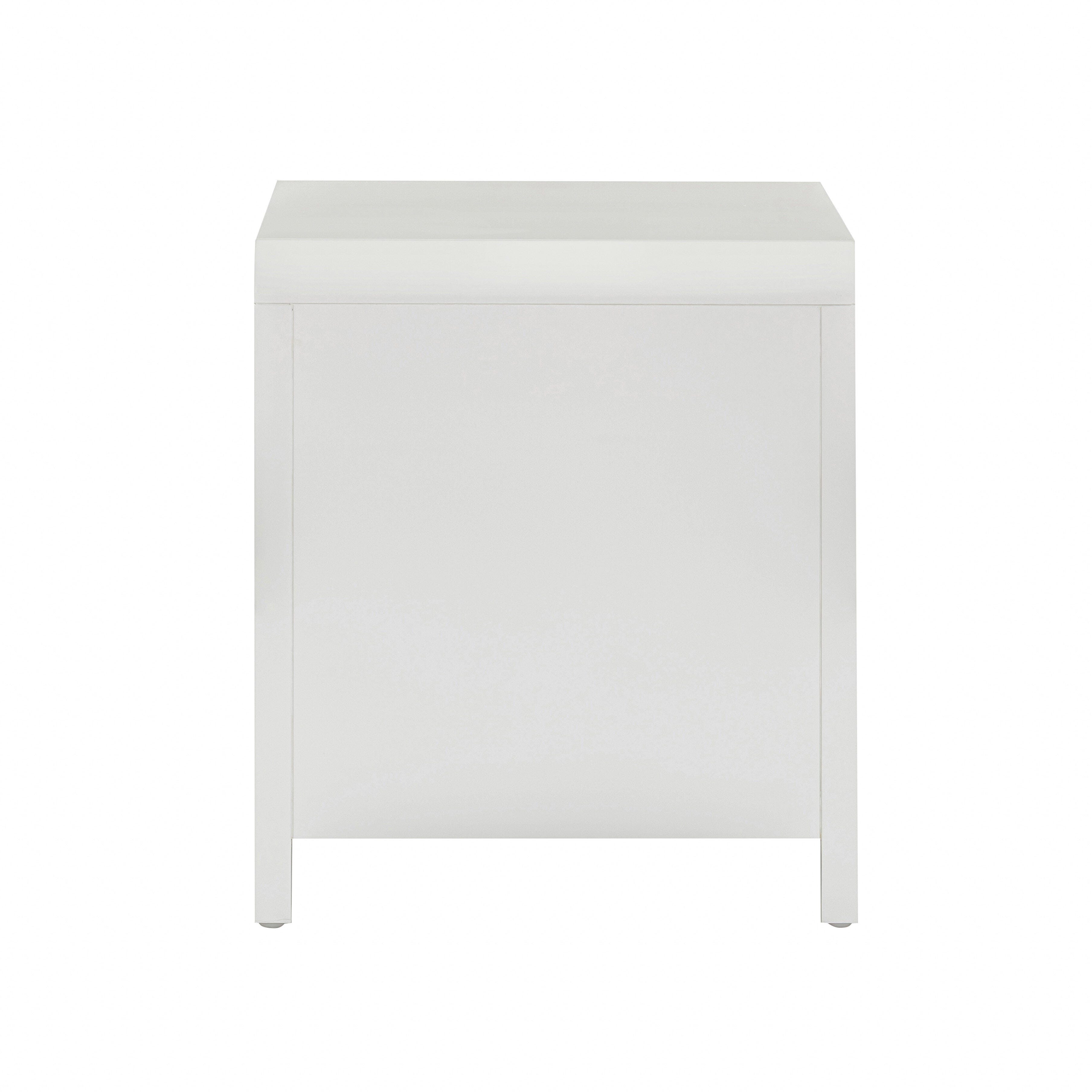 TOV Furniture Patty 28" 2 Drawer Nightstand, White, large