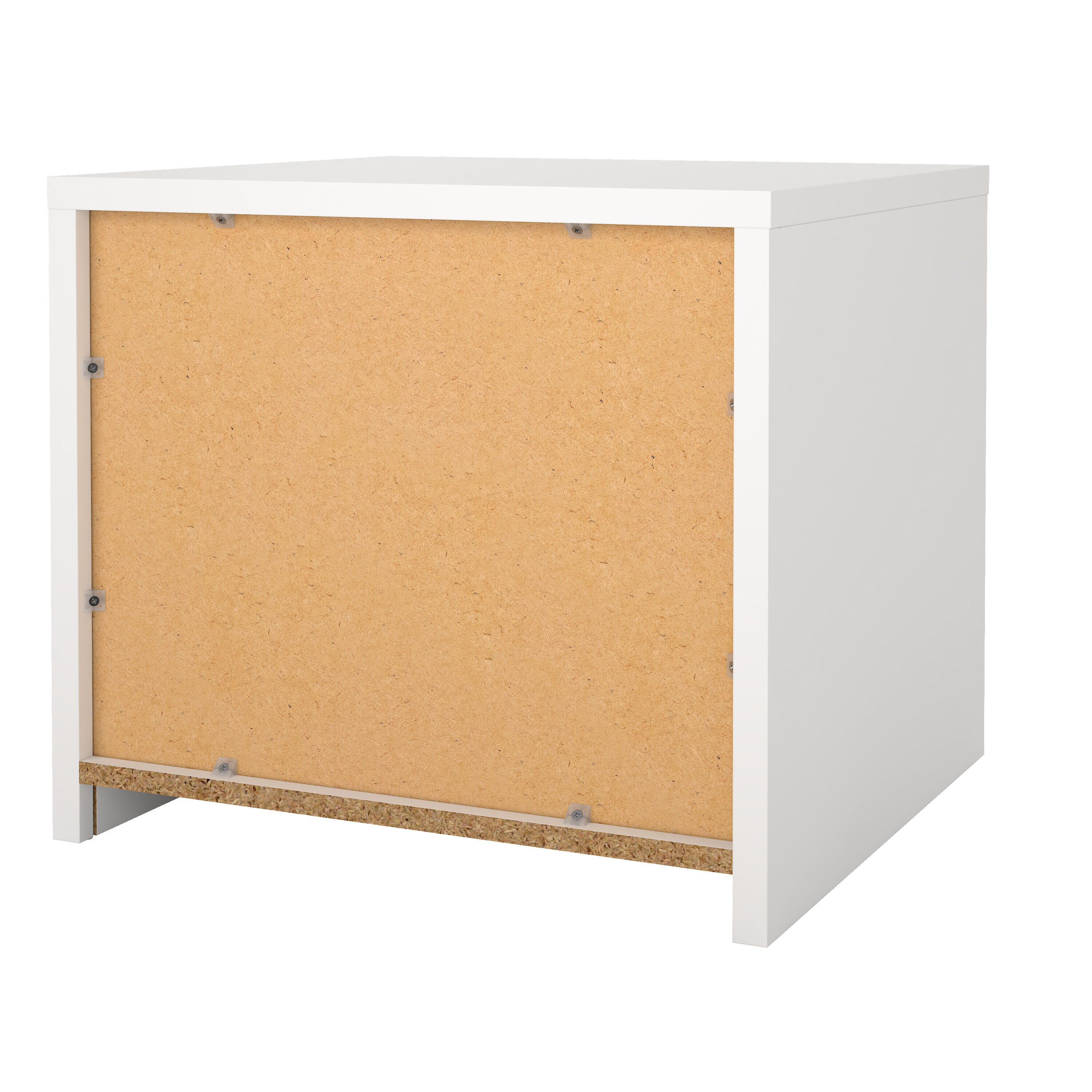 Tvilum Next 20" 2 Drawer Nightstand, White, large