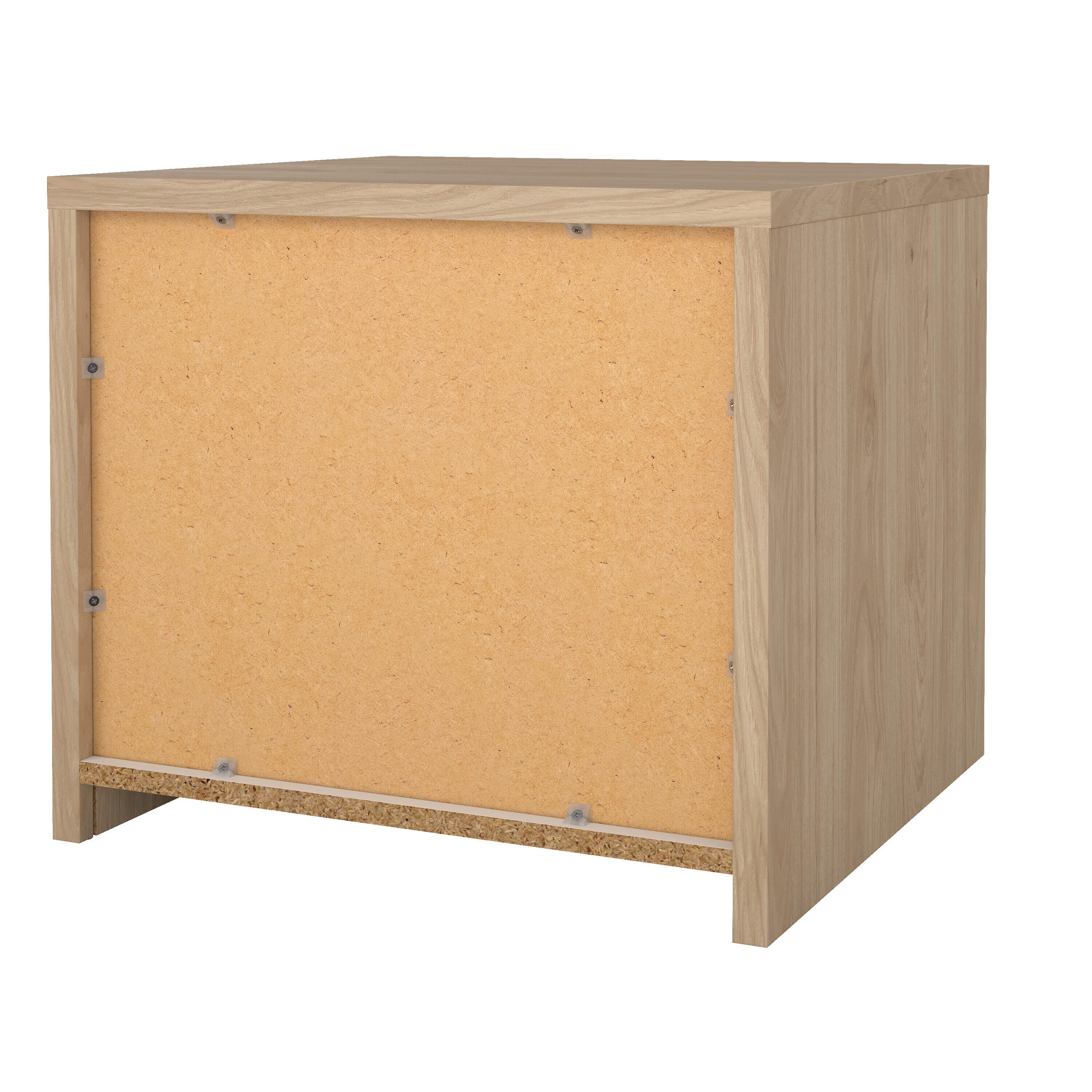 Tvilum Next 20" 2 Drawer Nightstand, Jackson Hickory/White, large