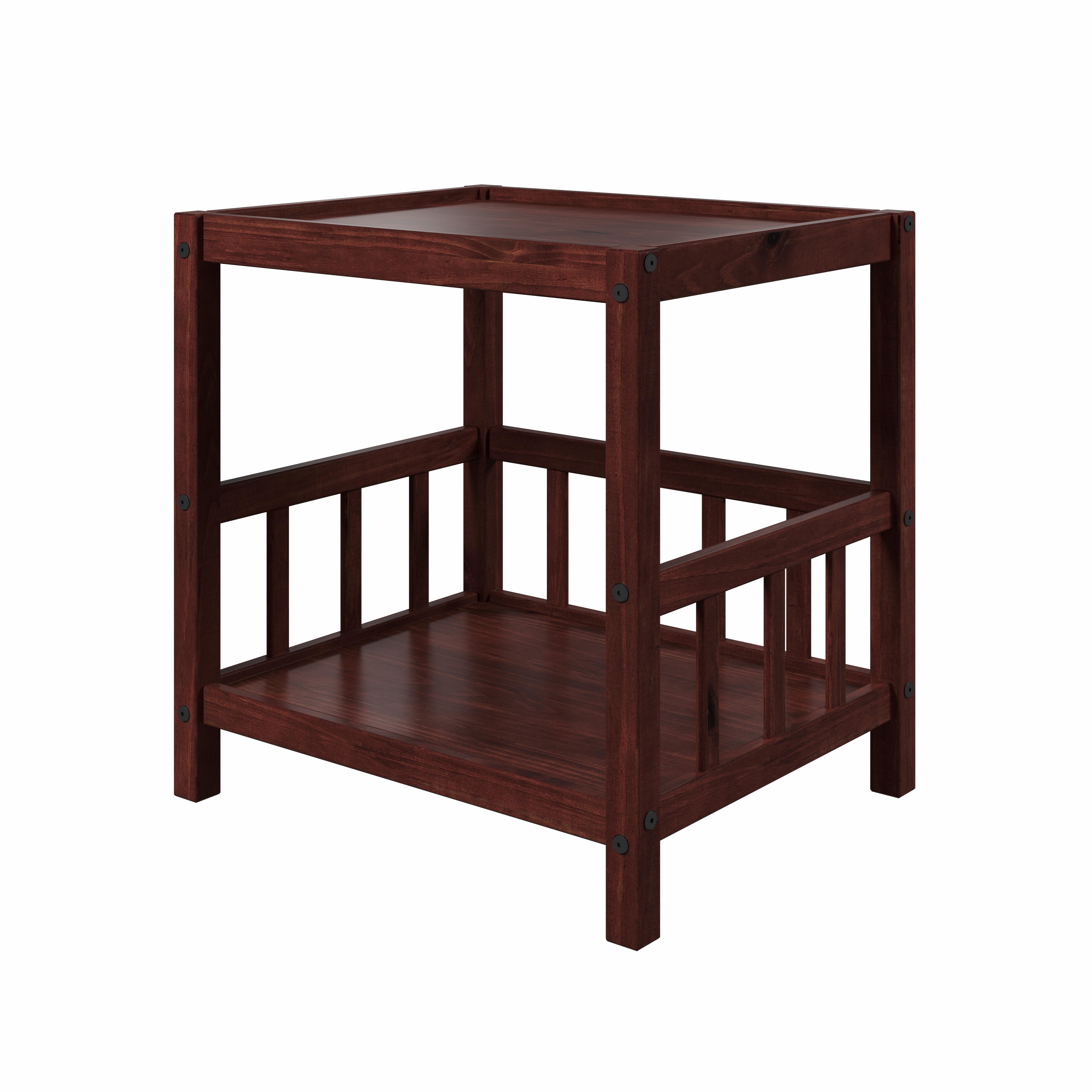 Donco Trading Best Friend End Table, Cappuccino, large
