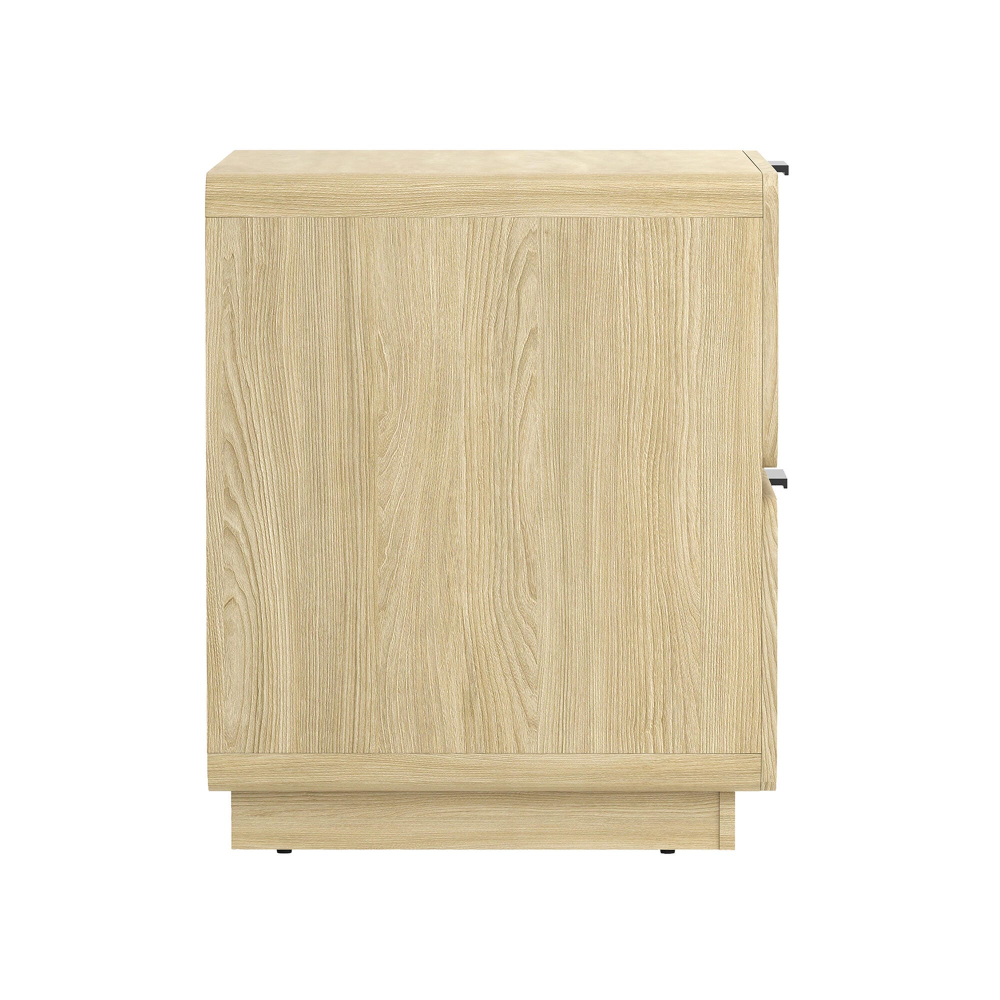 Manhattan Comfort Chrystie 26" 2 Drawer Nightstand, Natural, large