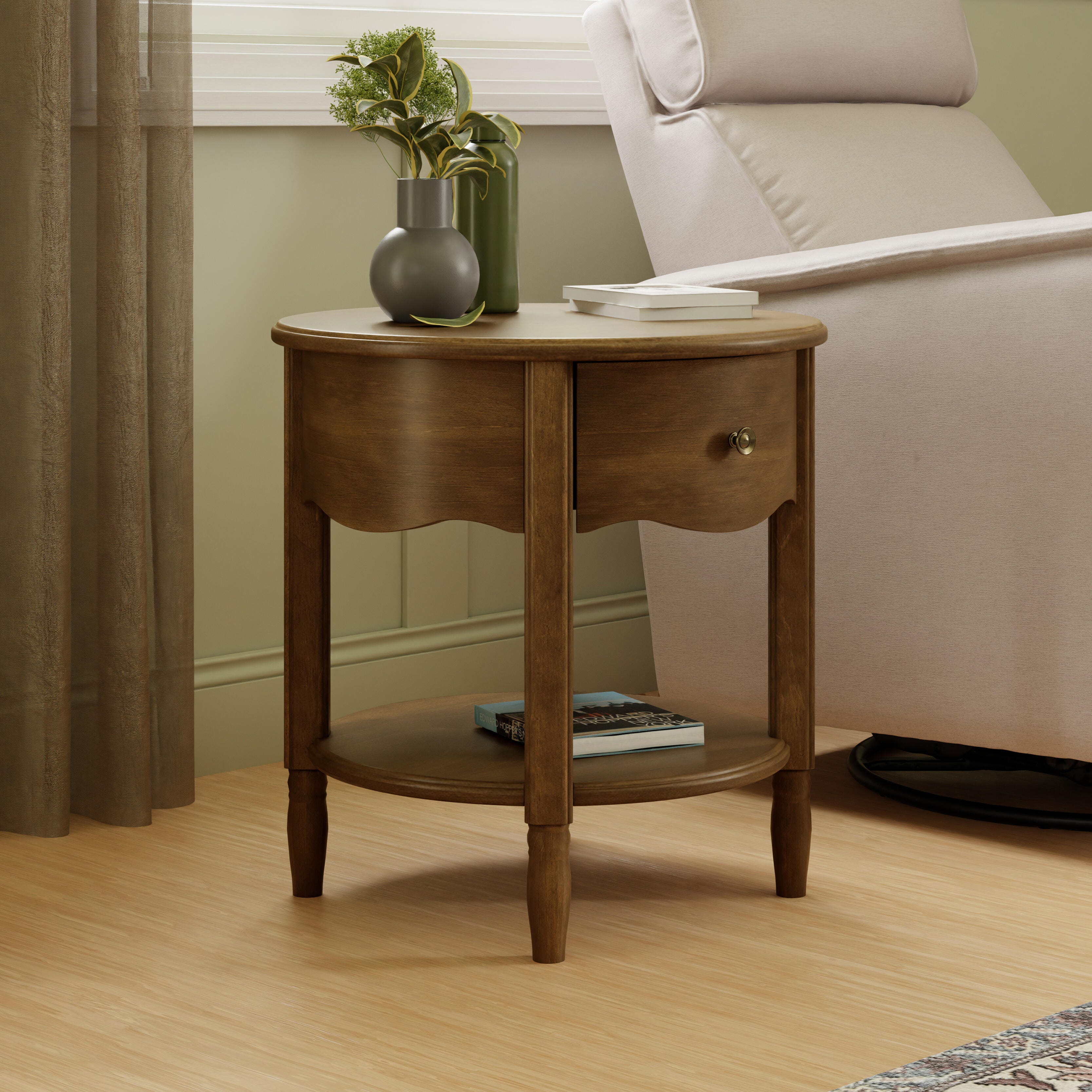 Namesake Liberty 22" 1 Drawer Nightstand, Natural Walnut, large