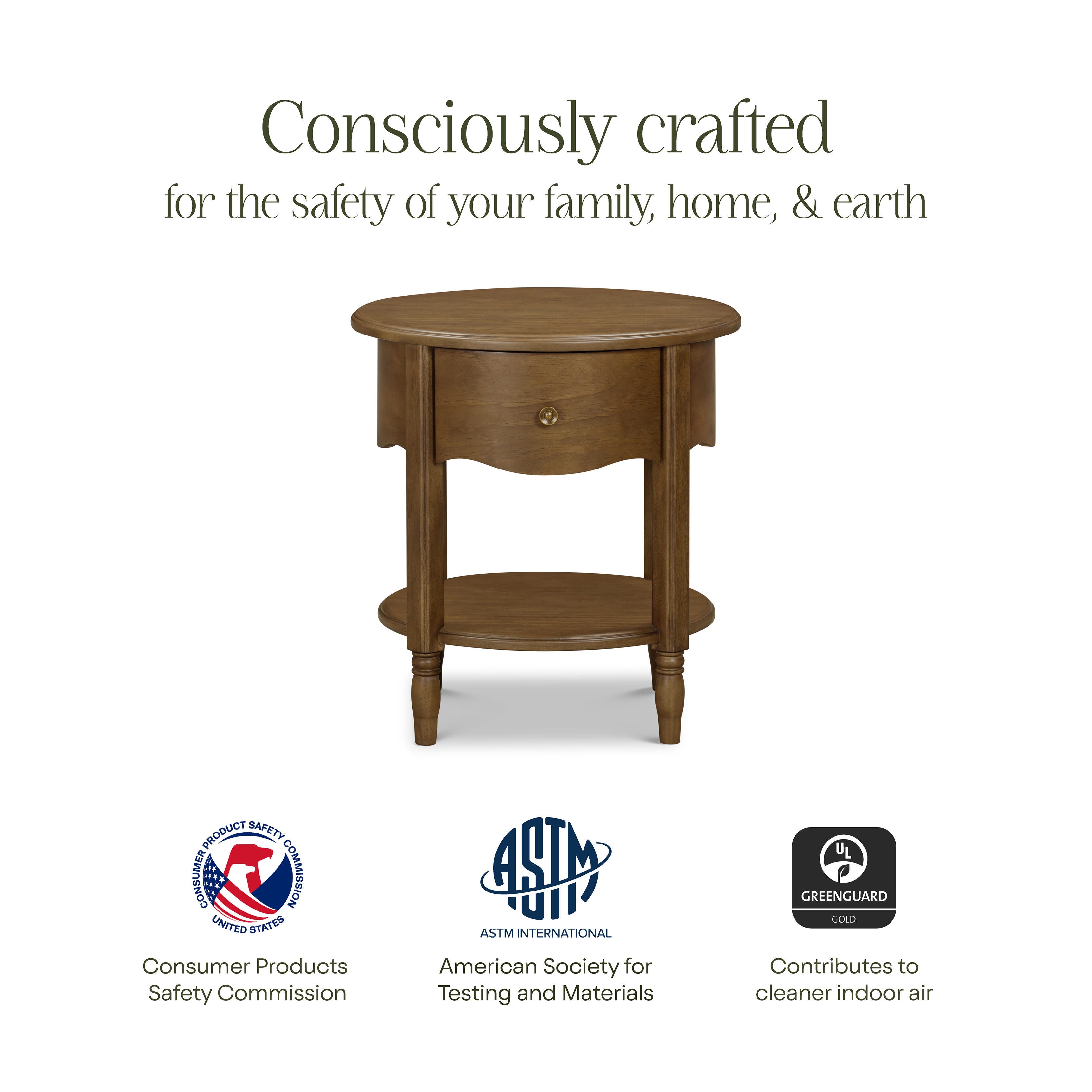 Namesake Liberty 22" 1 Drawer Nightstand, Natural Walnut, large