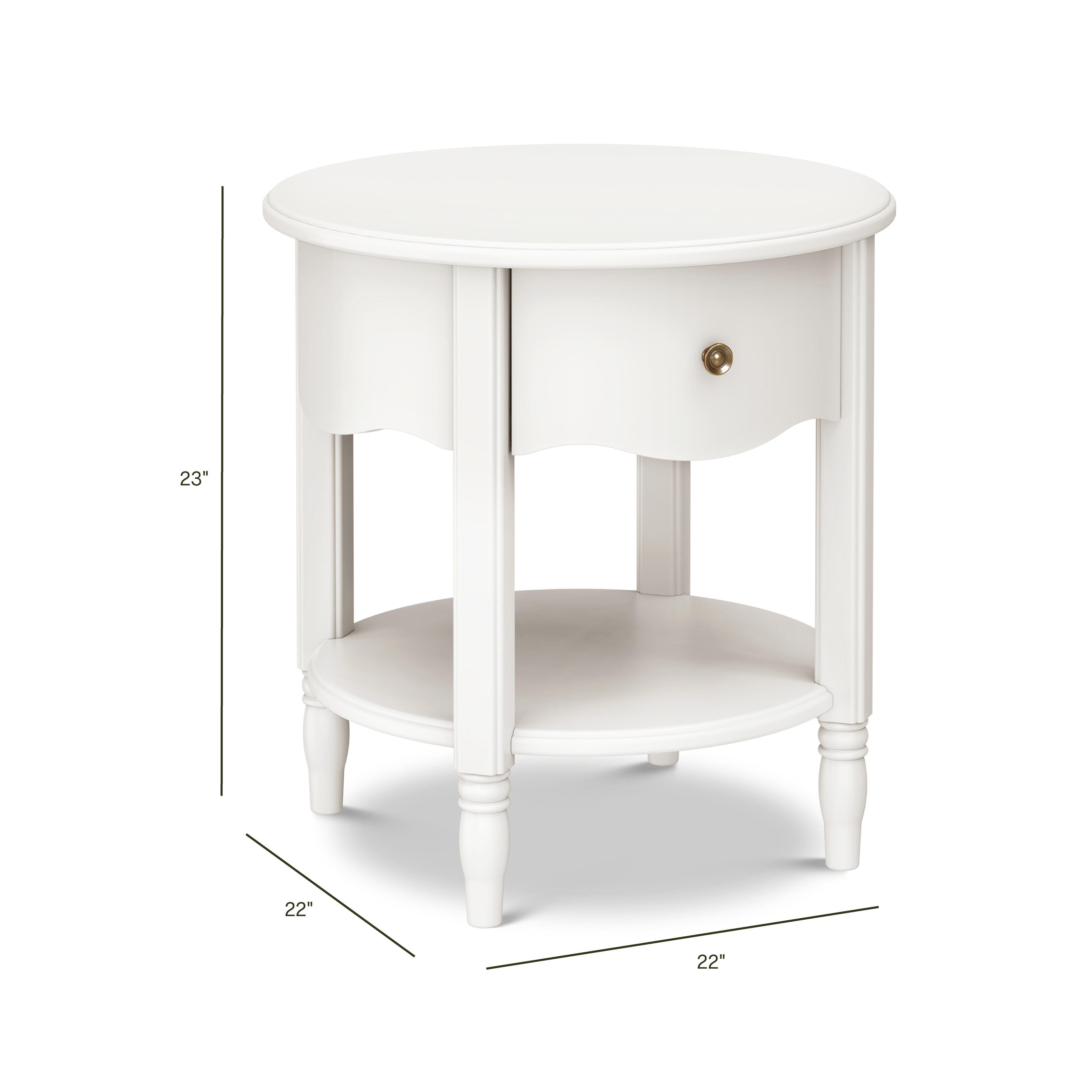 Namesake Liberty 22" 1 Drawer Nightstand, Warm White, large