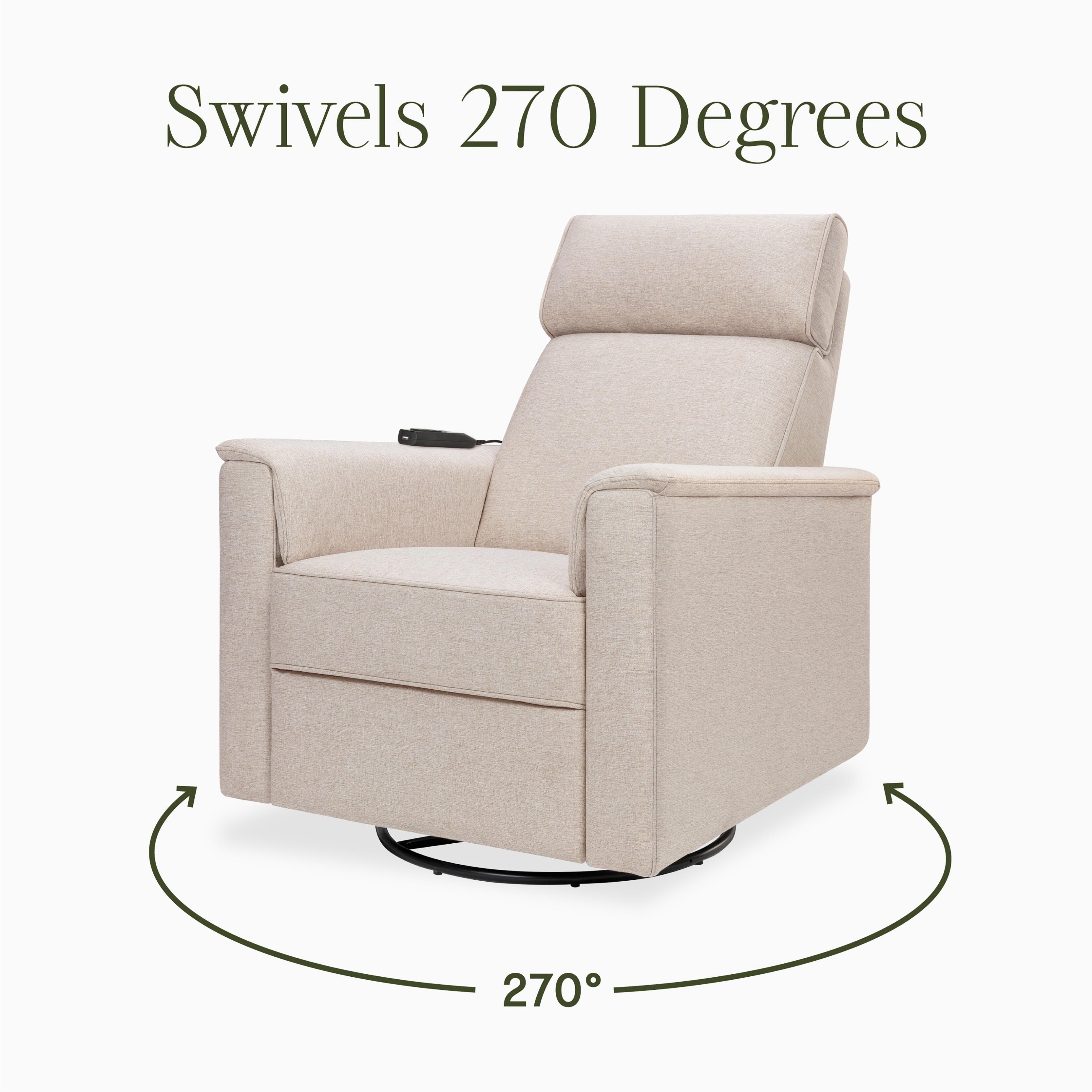 Namesake Willa Deluxe Power Recliner, Beach, large