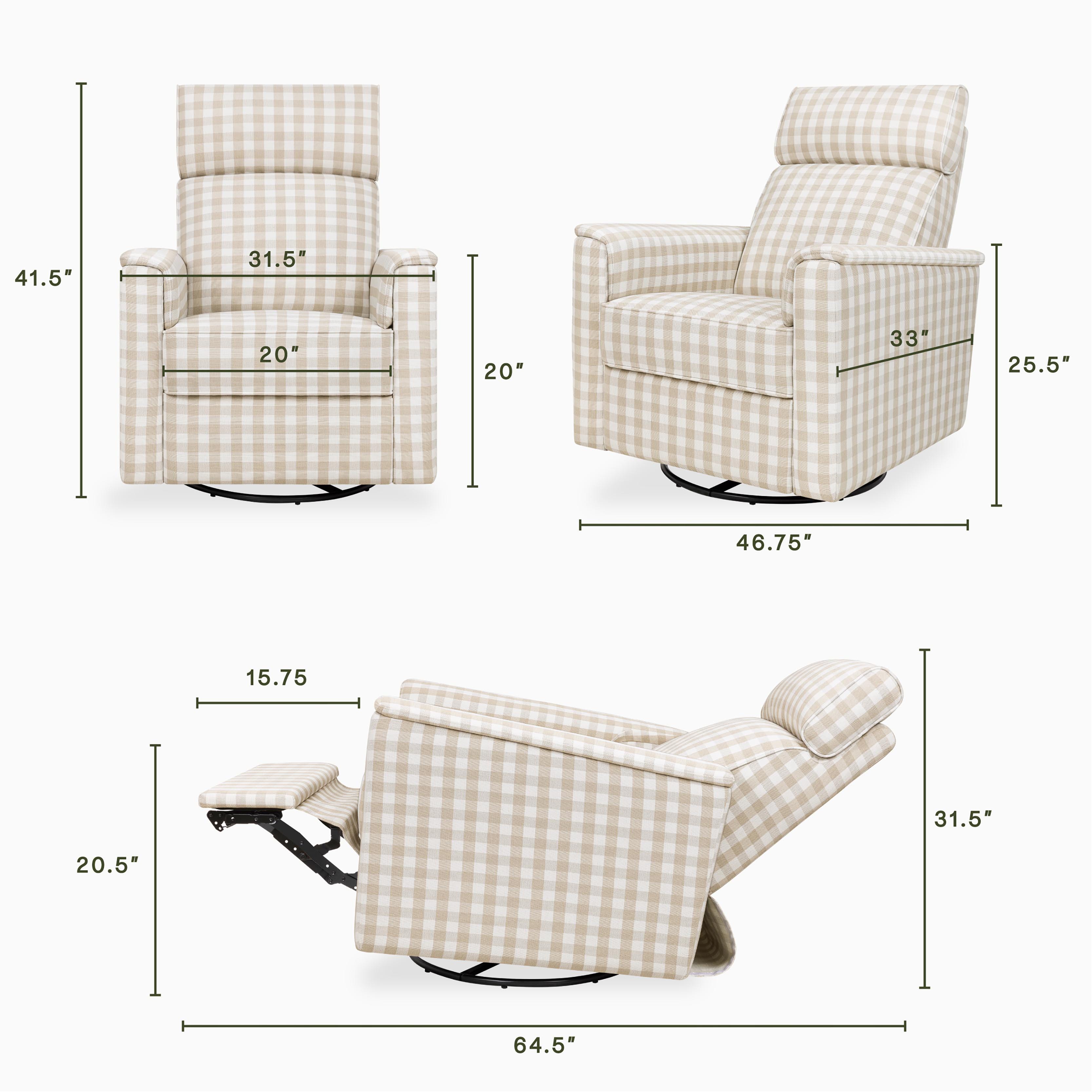 Namesake Willa Plus Power Glider Recliner, , large