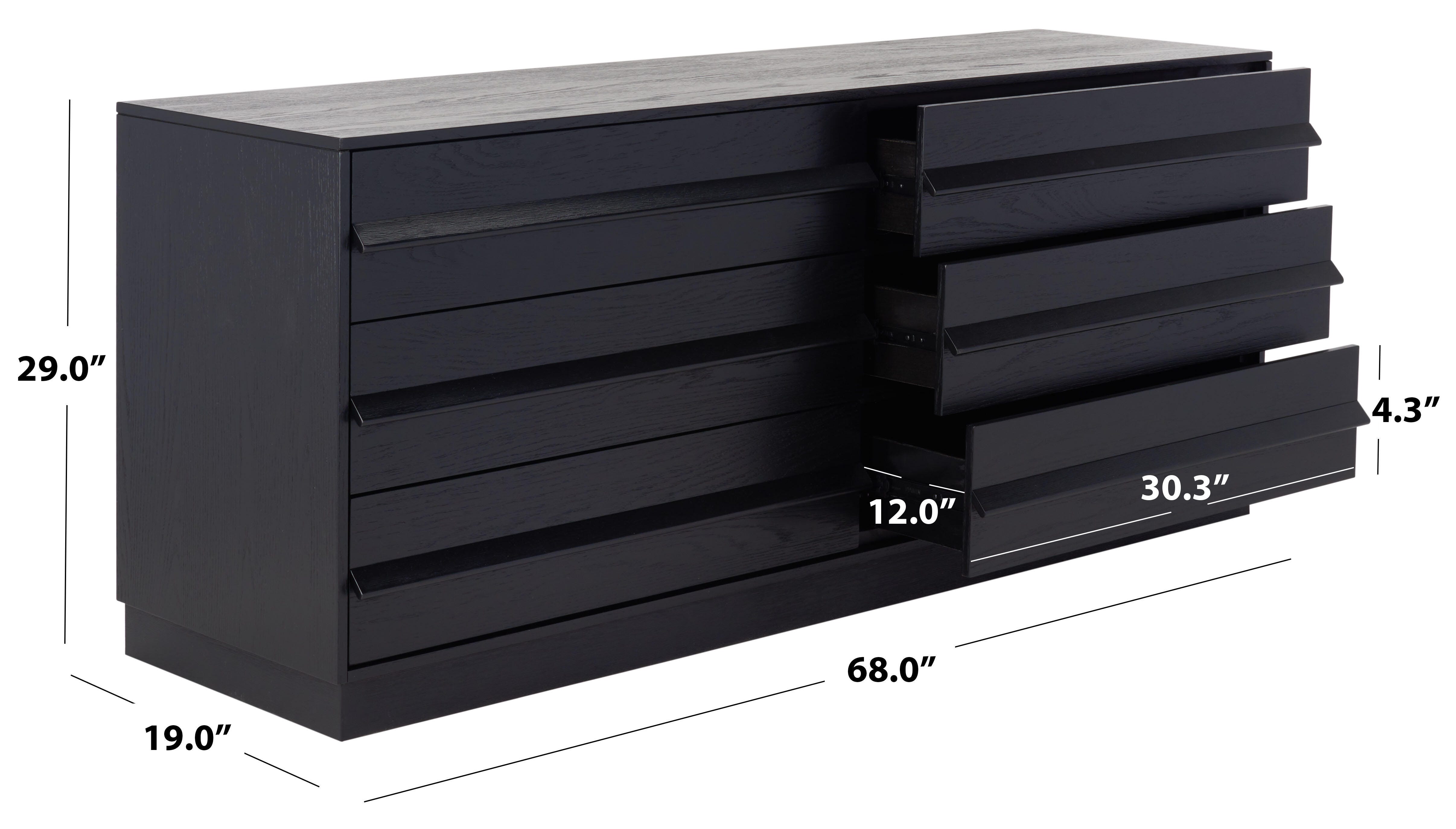 Safavieh Deirdra 6 Drawer Dresser, , large