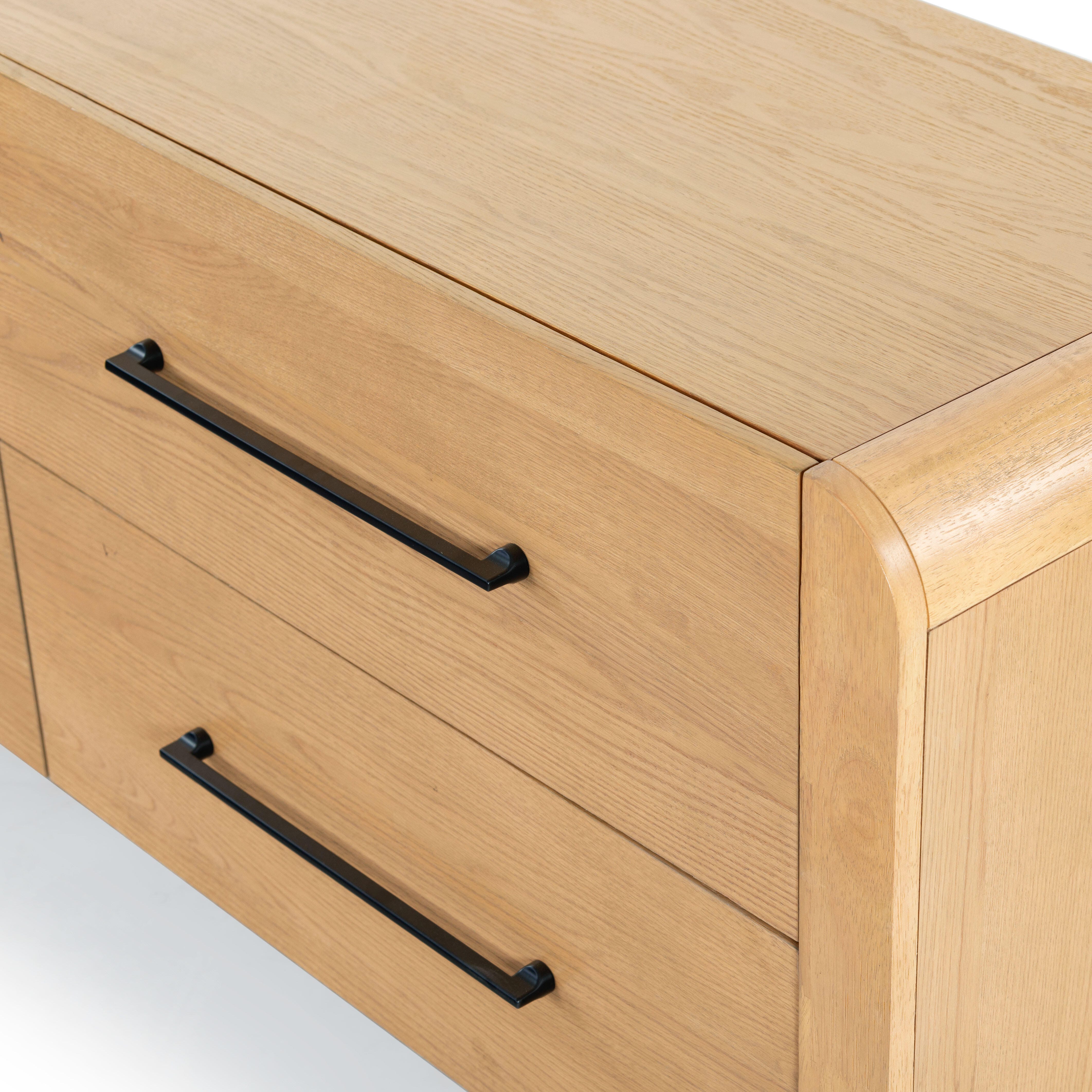 Safavieh Katrina 4 Drawer Dresser, Natural/Black, large