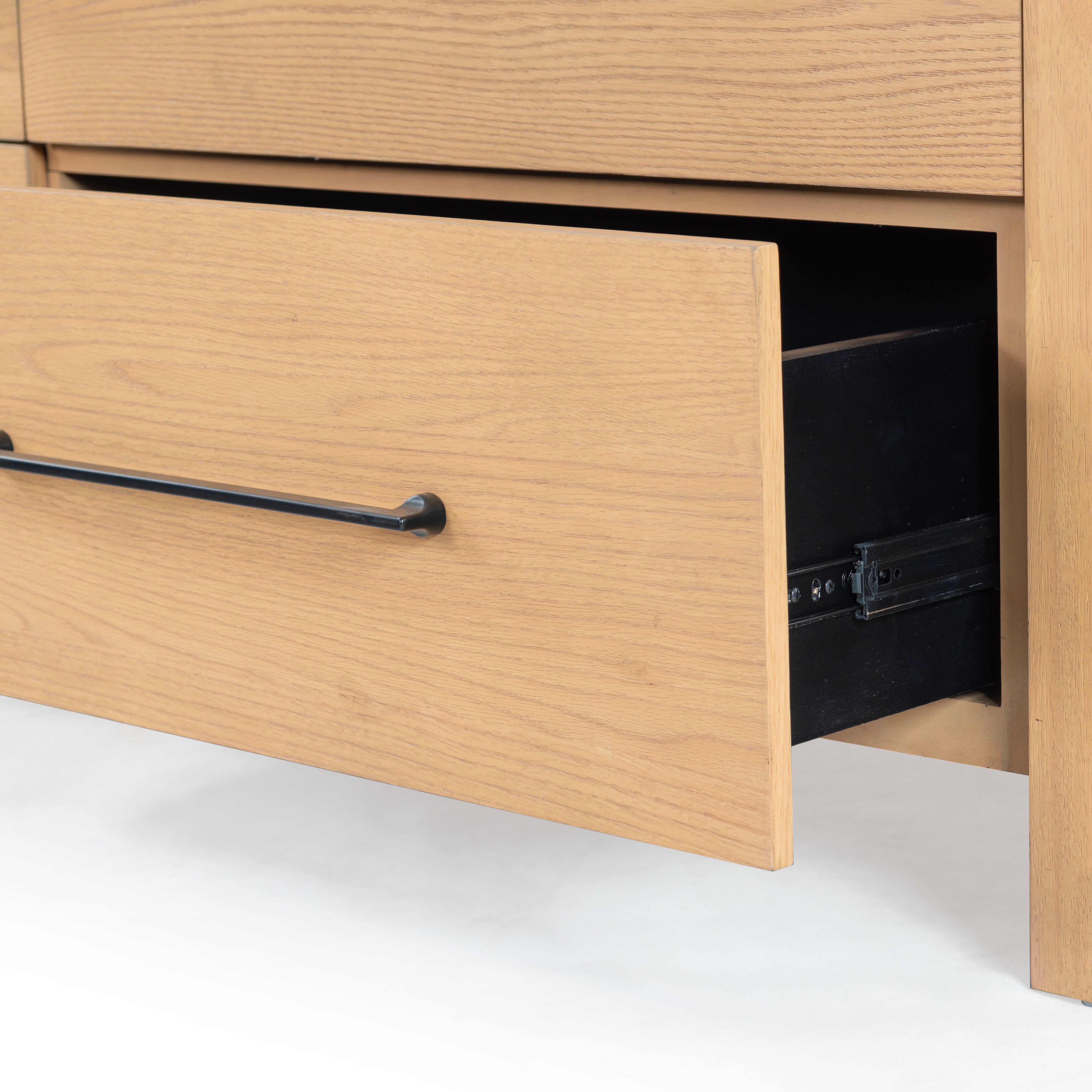 Safavieh Katrina 4 Drawer Dresser, Natural/Black, large