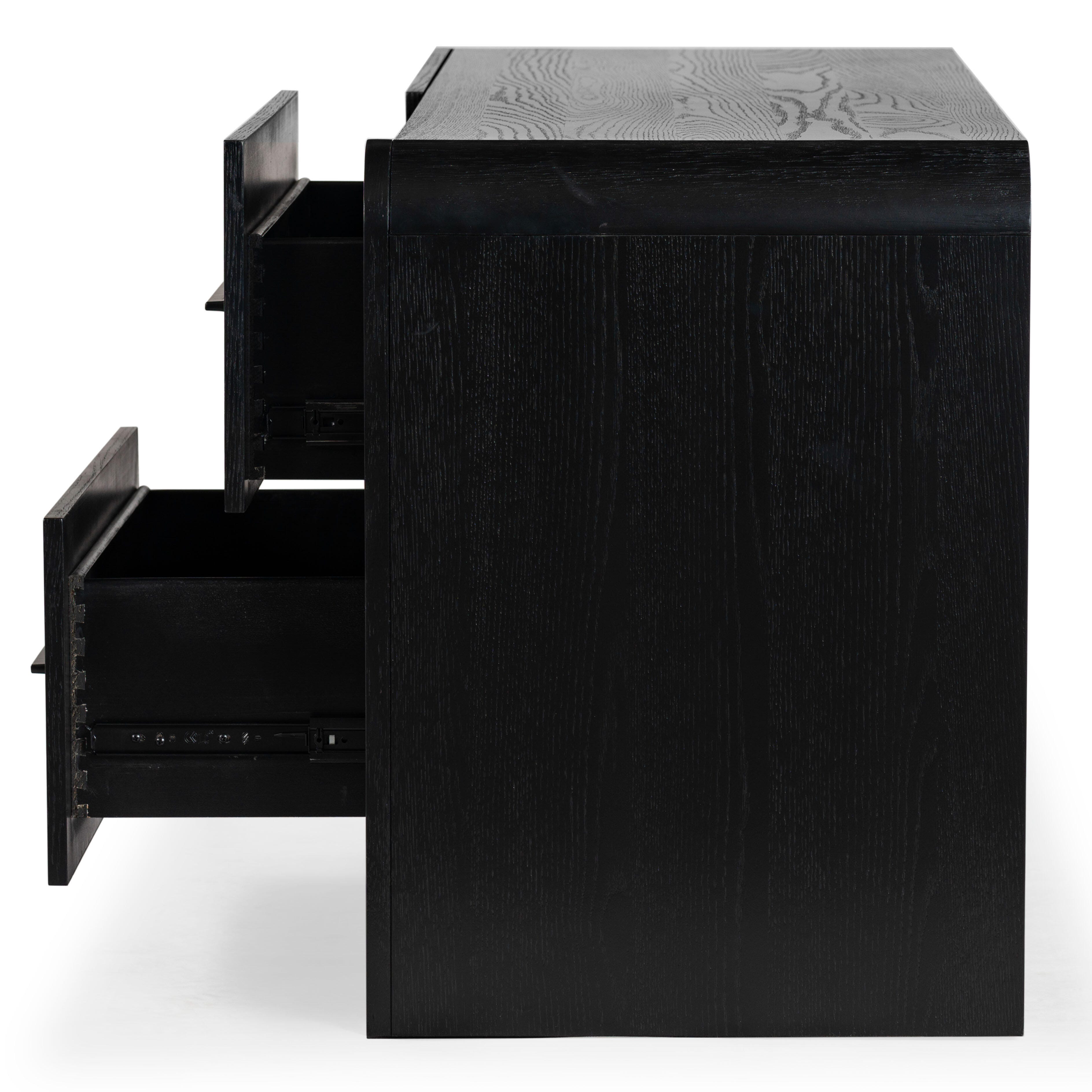 Safavieh Katrina 4 Drawer Dresser, Black/Black, large