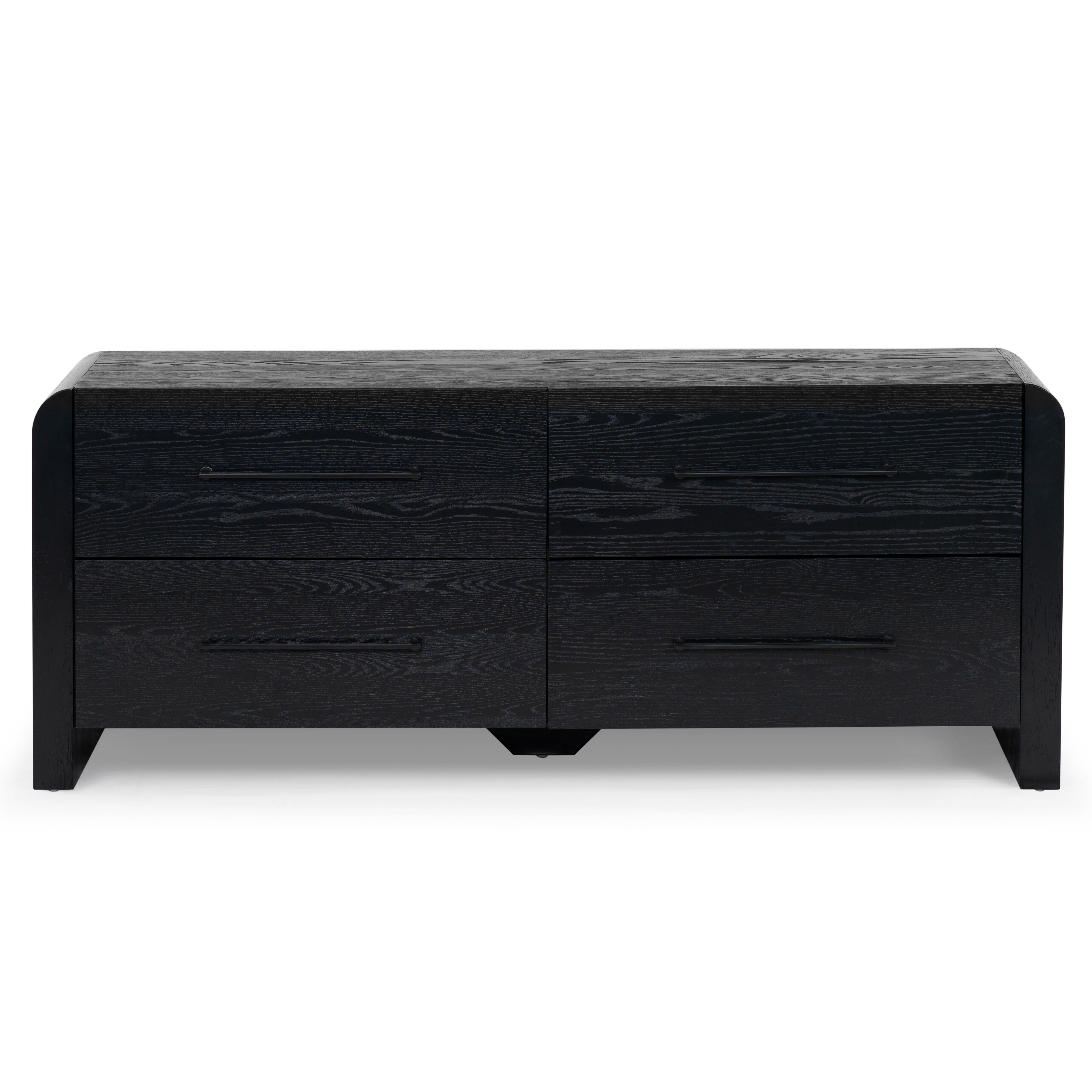 Safavieh Katrina 4 Drawer Dresser, Black/Black, large