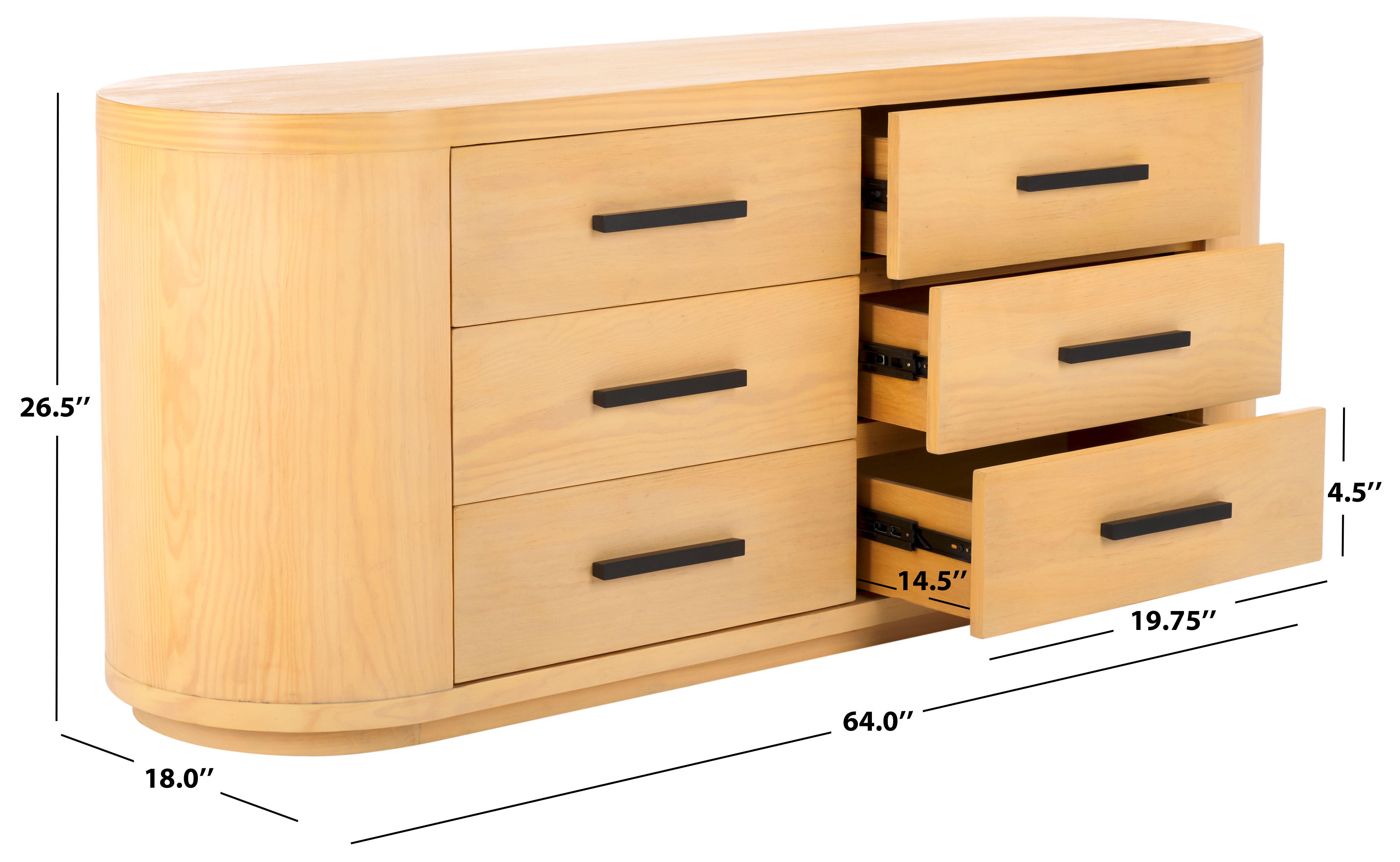 Safavieh Lauryn 6 Drawer Dresser, , large