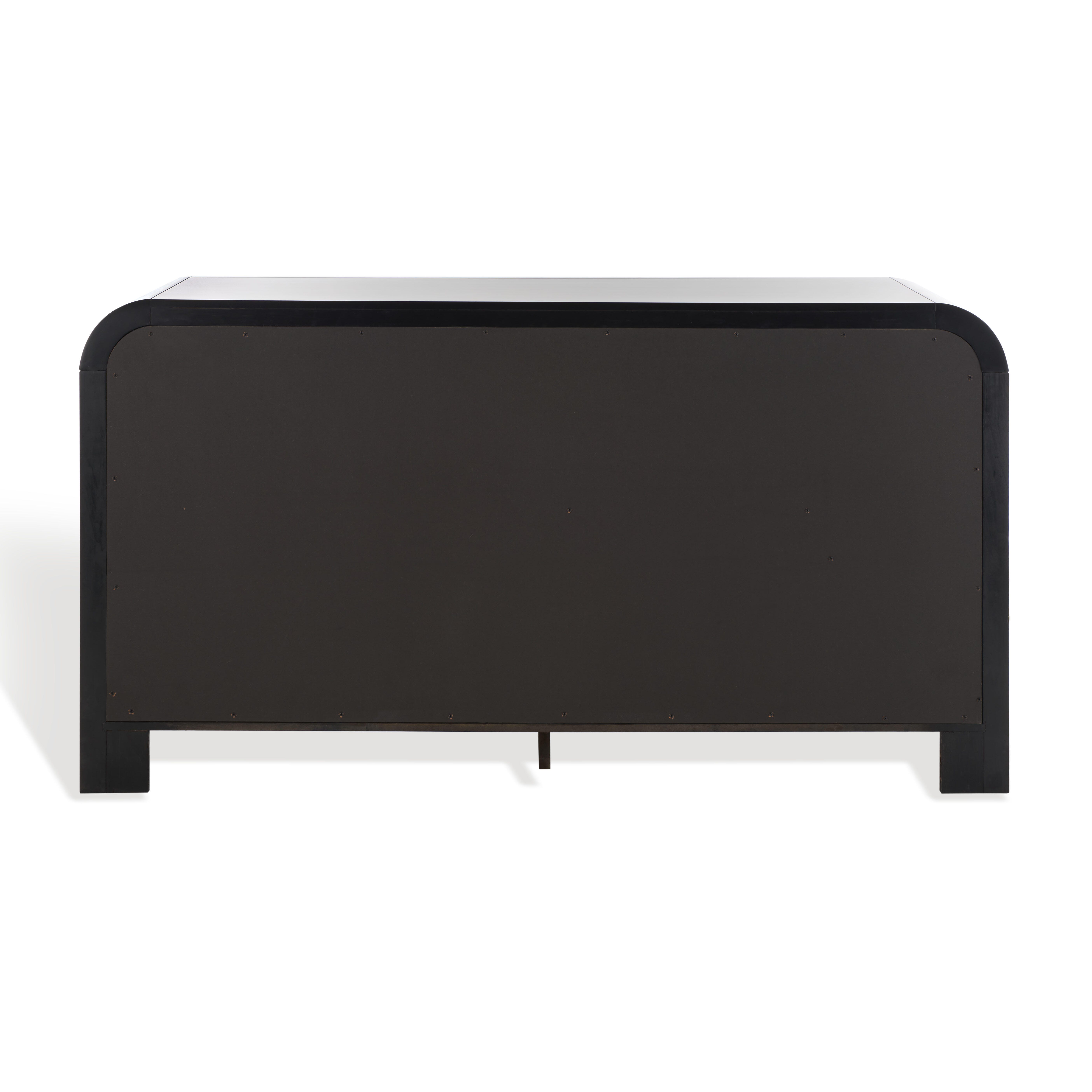 Safavieh Liabella 6 Drawer Dresser, Black/Gold, large
