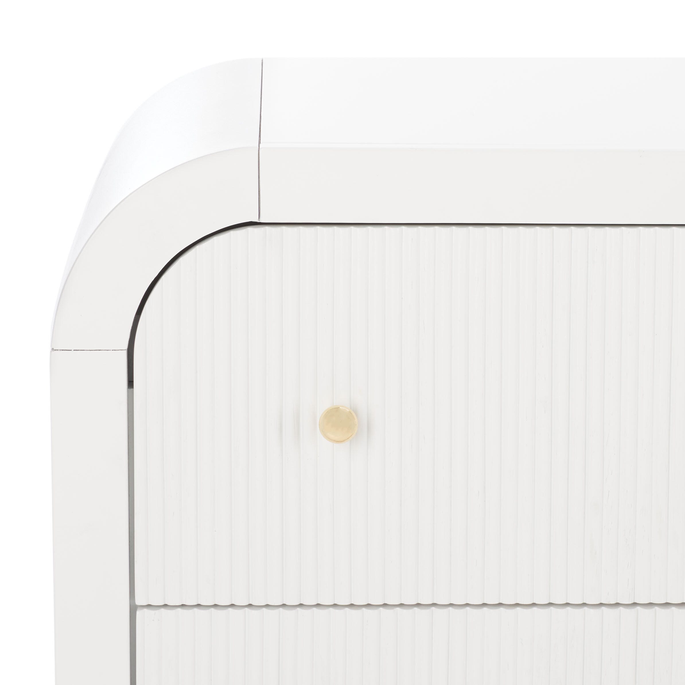 Safavieh Liabella 6 Drawer Dresser, White/Gold, large